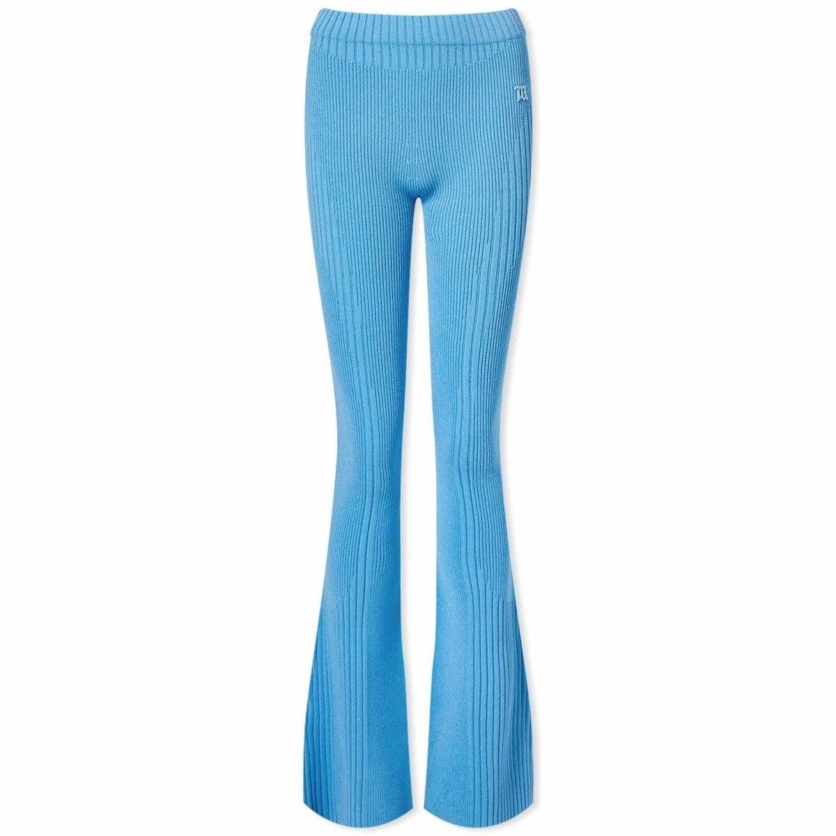 Misbhv $320 MISBHV Blue Knit Seamless Flared Pants Size 28" / US 6 / IT 42 - 1 Thumbnail