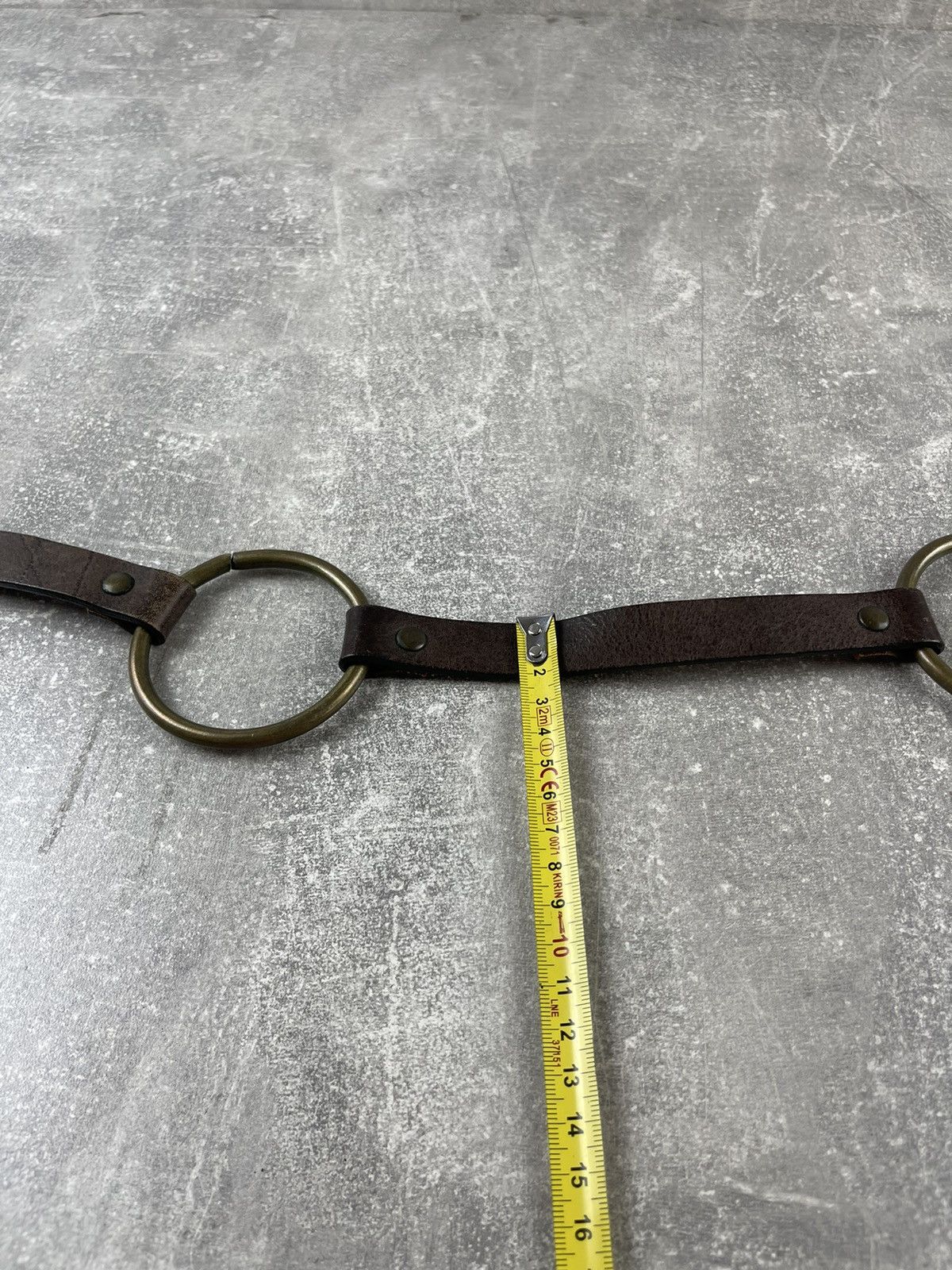 Genuine Leather Nolita de Nîmes Vintage Leather Ring Harness Belt Y2K Punk Size ONE SIZE - 8 Thumbnail