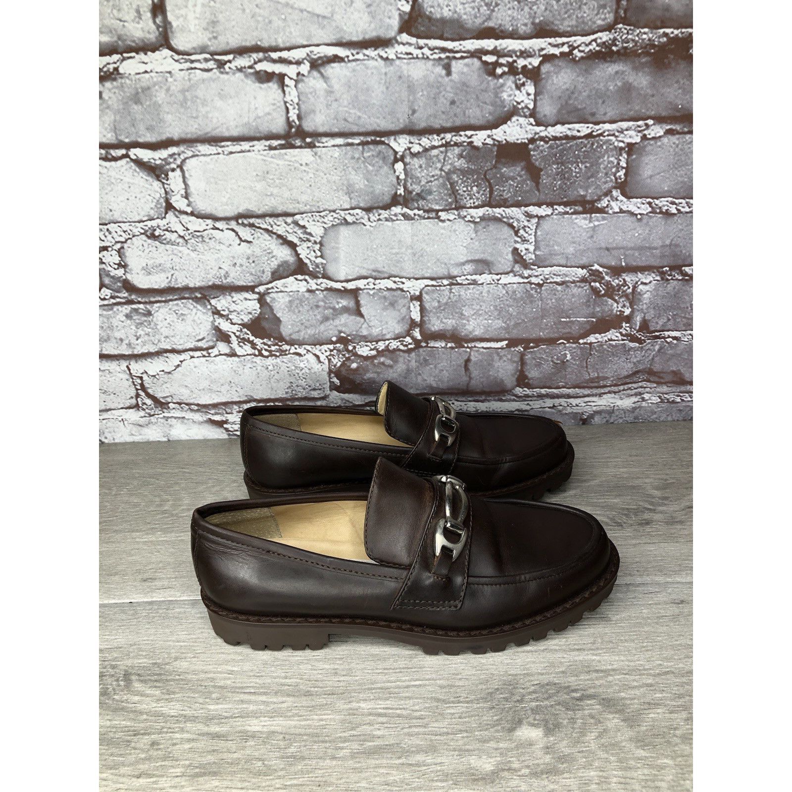 Kenneth Cole Kenneth Cole VTG Horsebit Brown Leather Lug Sole Loafers Dre Size US 6.5 / IT 36.5 - 15 Thumbnail