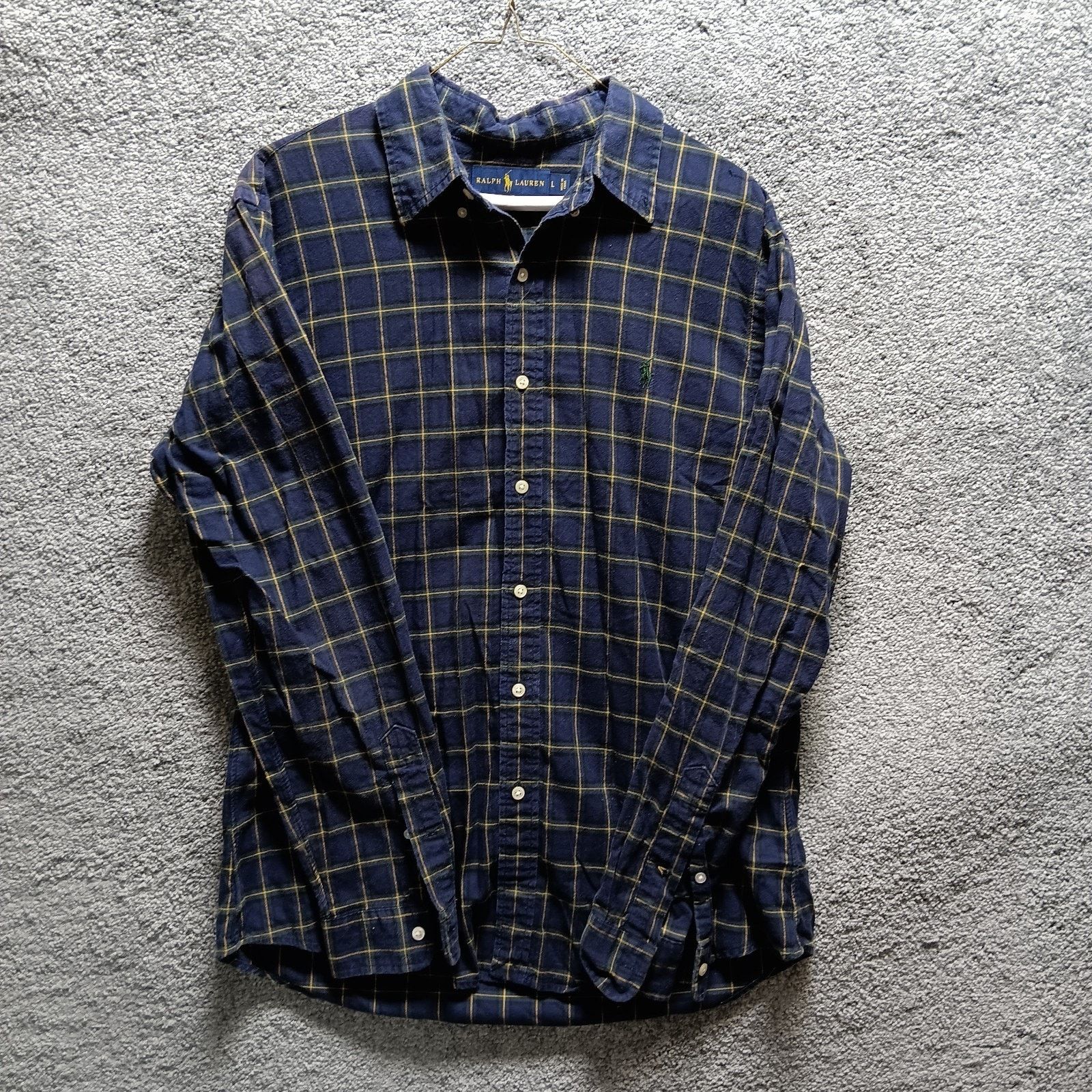 Ralph Lauren Ralph Lauren Men’s Blue Shirt Green Pony Size Large Size US L / EU 52-54 / 3 - 1 Thumbnail