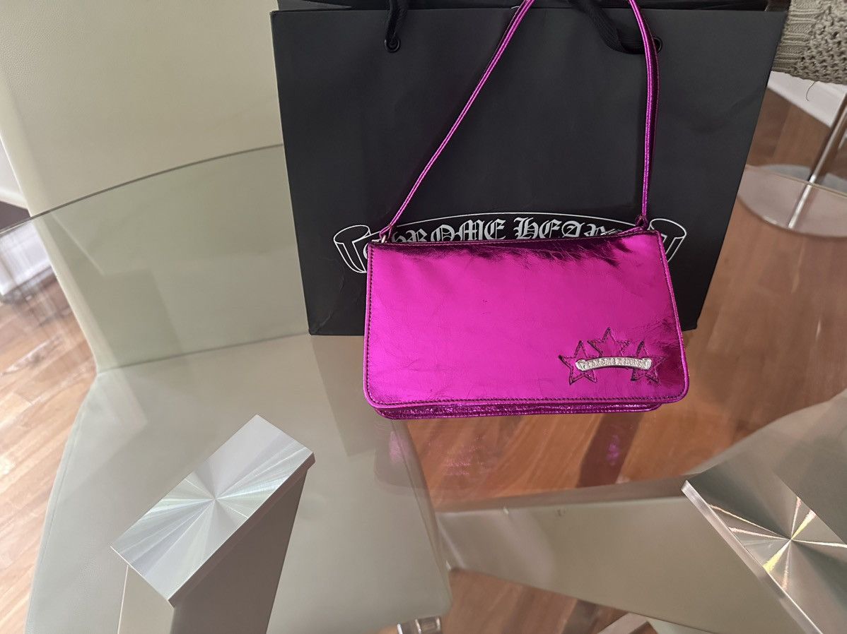 Chrome Hearts Patent 3 Star Patch Leather Handbag/The Night | Grailed