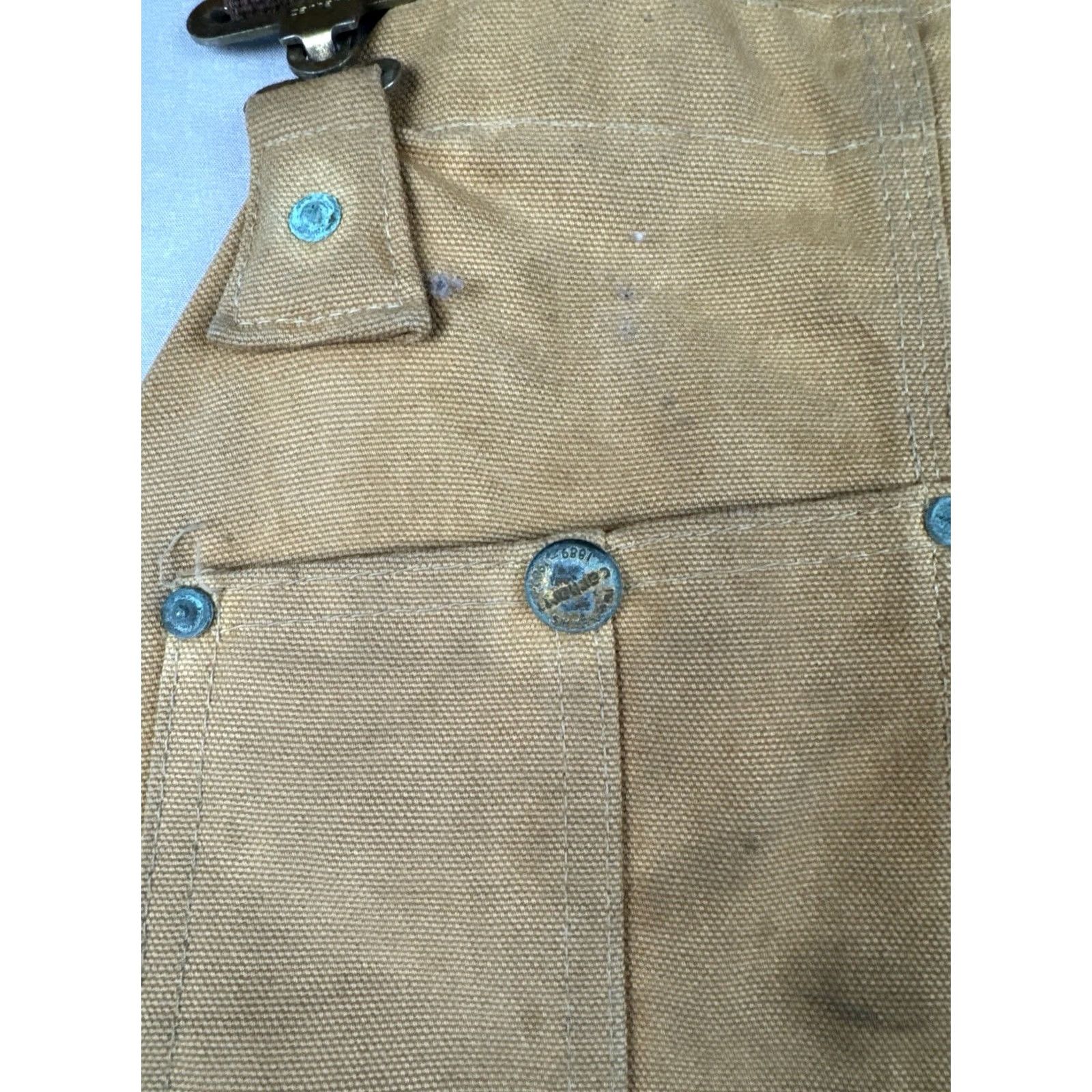 Carhartt VINTAGE Carhartt Overalls USA Made Union 100 Year Double Knee Distressed Brown Mens 42 Size US 42 / EU 58 - 5 Thumbnail