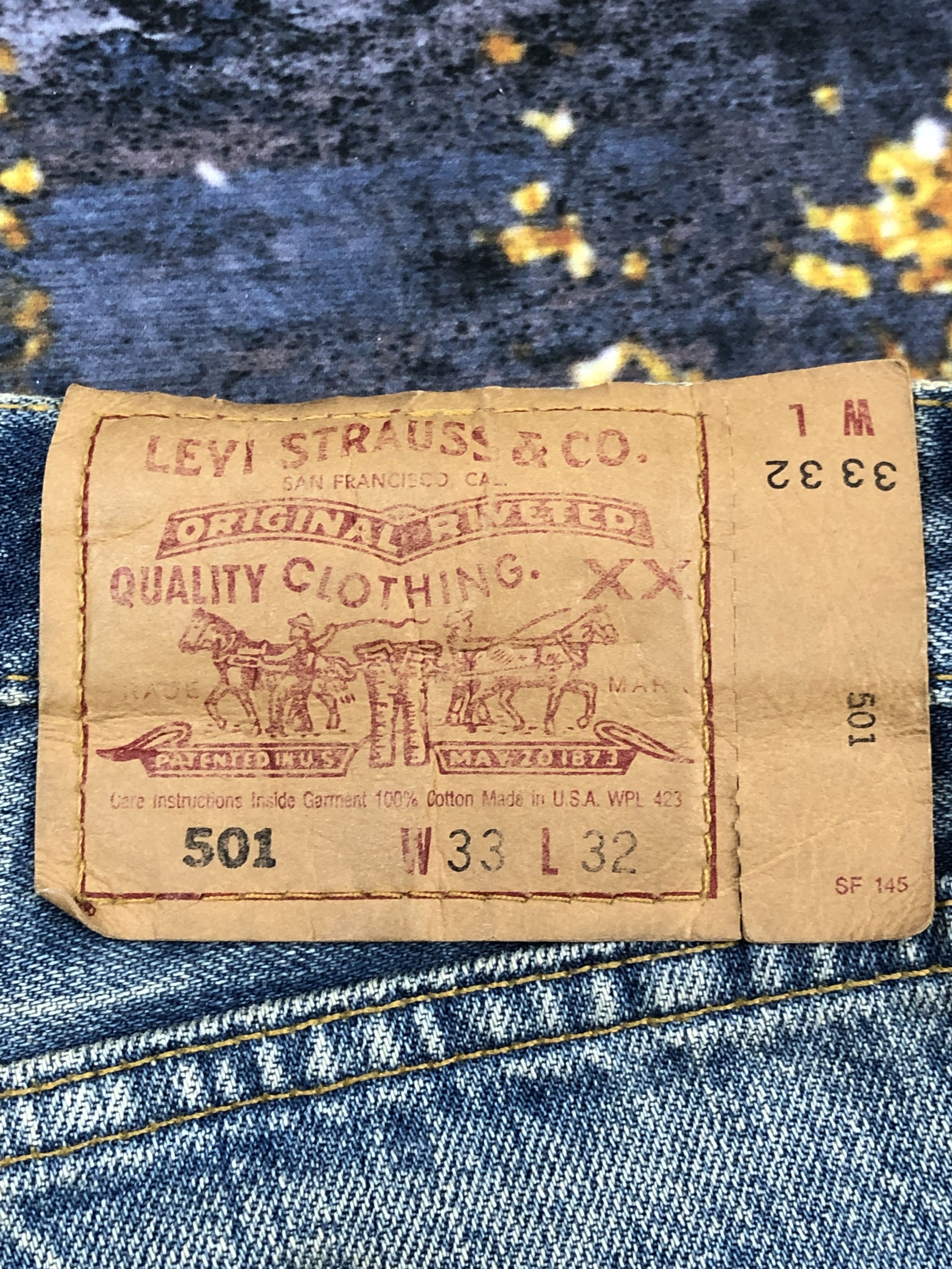 Levi's Vintage 90s Levi's 501 Button Fly Blue Faded Jeans DPP0091 Size US 32 / EU 48 - 5 Thumbnail