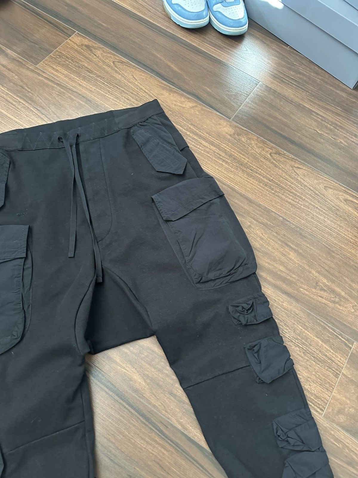 Ben Taverniti Unravel Project Ben Taverniti Drop Crotch Cargo Parachute Pants Size US 36 / EU 52 - 3 Thumbnail