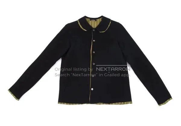 Other Comme Des Garcons size F Green retro striped round neck co Size S / US 4 / IT 40 - 3 Thumbnail