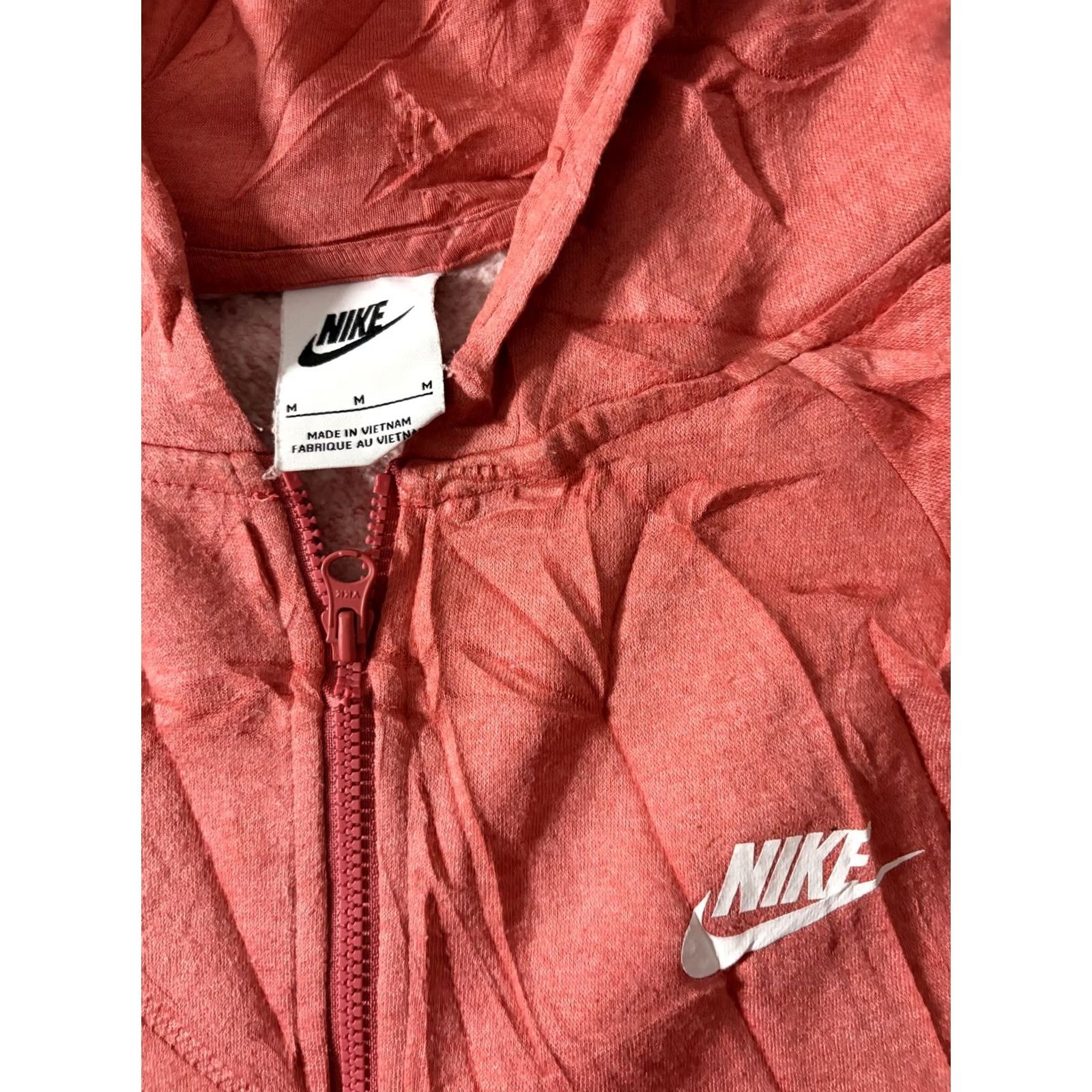 Nike Nike Hoodie Mens Medium Pink Full Zip Fleece Swoosh Sweatshirt DD5325-622 Size US M / EU 48-50 / 2 - 4 Thumbnail