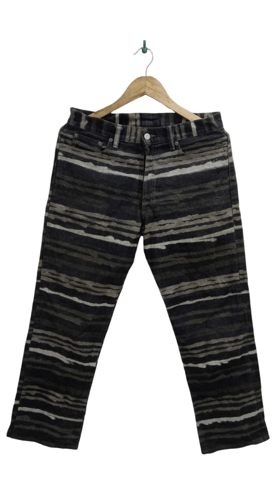 Japanese Brand × Vintage 🔥🔥Innervation Striped Pants Denim Size US 32 / EU 48 - 1 Thumbnail