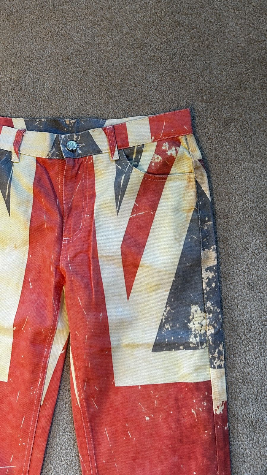 Other Red peaceinwar british flag union jeans Size US 30 / EU 46 - 2 Thumbnail