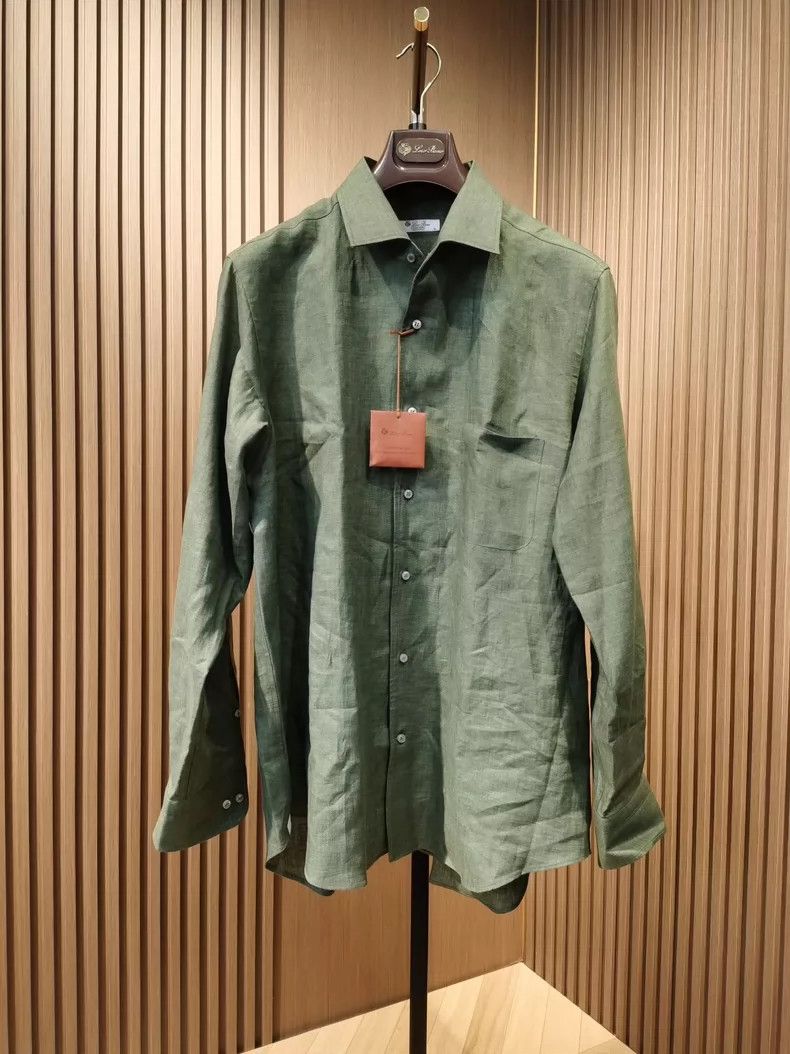 Loro Piana LORO PIANA Flax shirt Size US XL / EU 56 / 4 - 1 Thumbnail