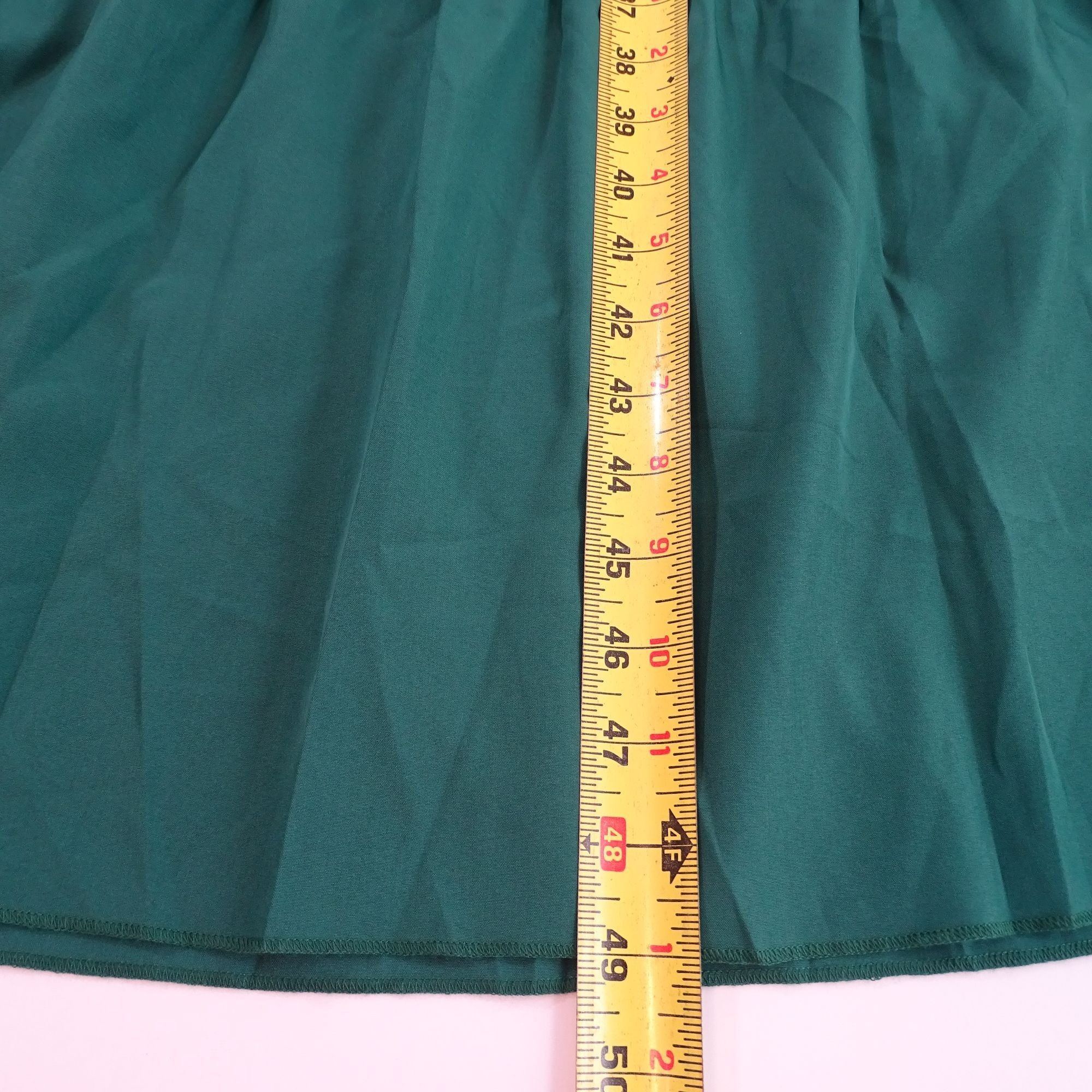 Shein Shein Green Ruffle Tiered Midi Maxi Dress Size L 8 10 Size L / US 10 / IT 46 - 10 Thumbnail