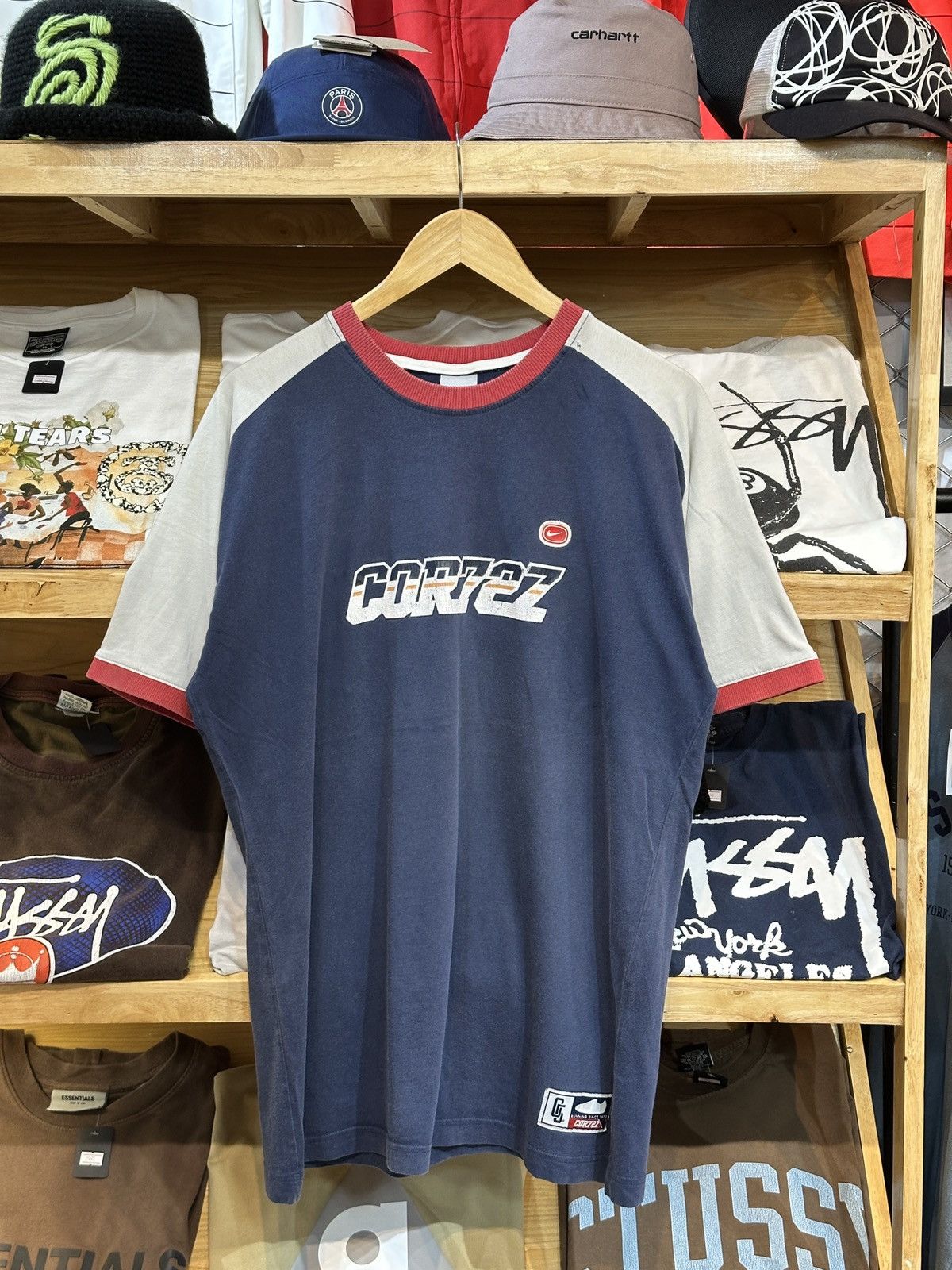 Vintage Nike Cor72z 00's Running Ringer T-shirt