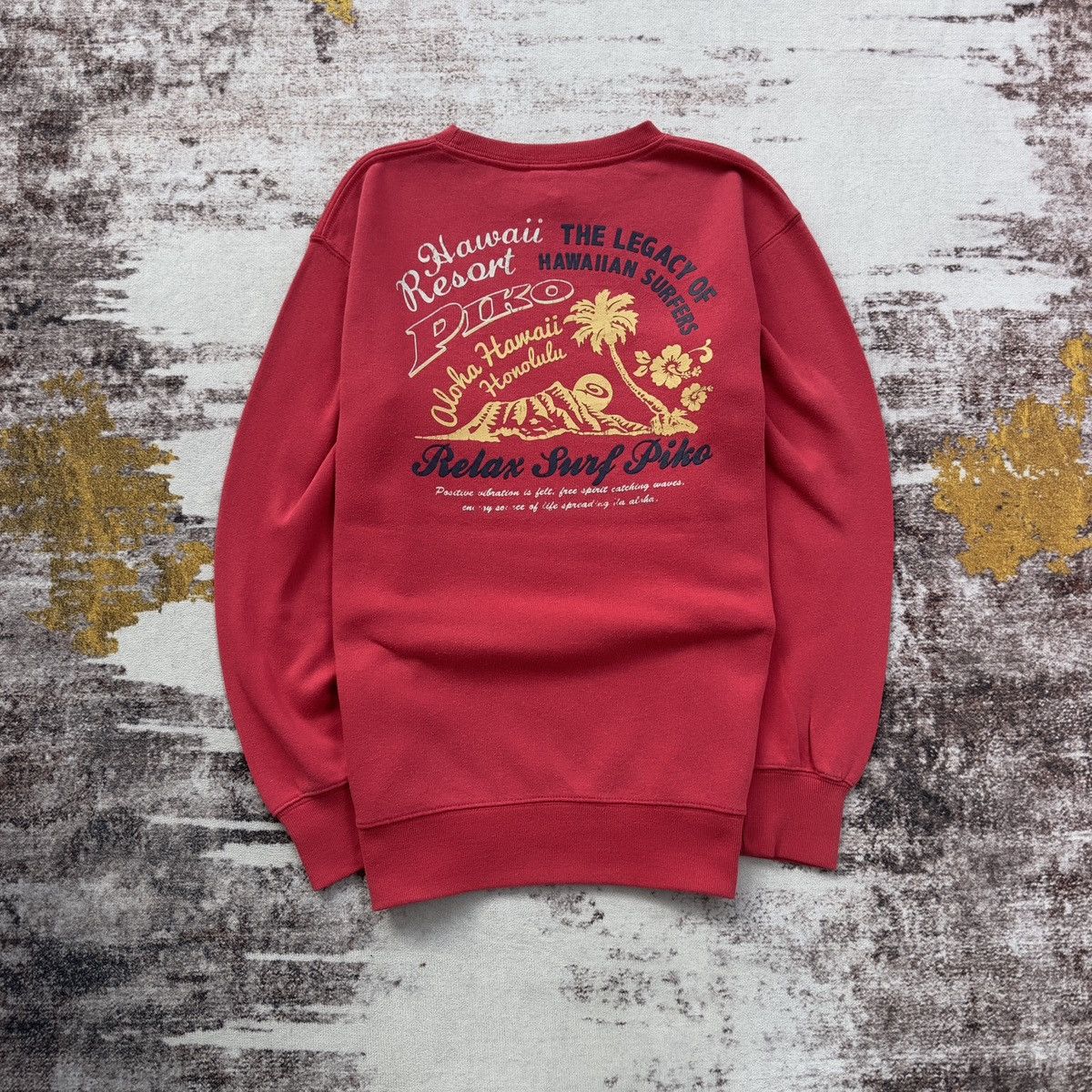 Japanese Brand PIKO HAWAII ALOHA HONOLULU SURF BIG LOGO SWEATSHIRT Size US M / EU 48-50 / 2 - 1 Thumbnail
