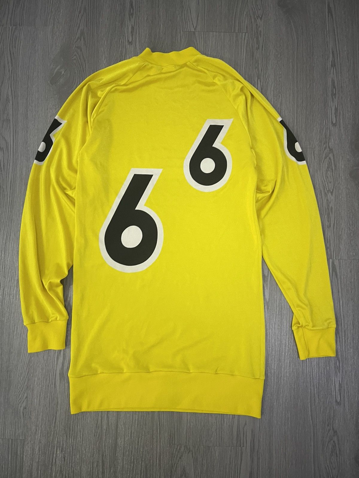Vintage Vintage yellow Keirin Jersey Uniform No 6 pista track Size US M / EU 48-50 / 2 - 1 Thumbnail