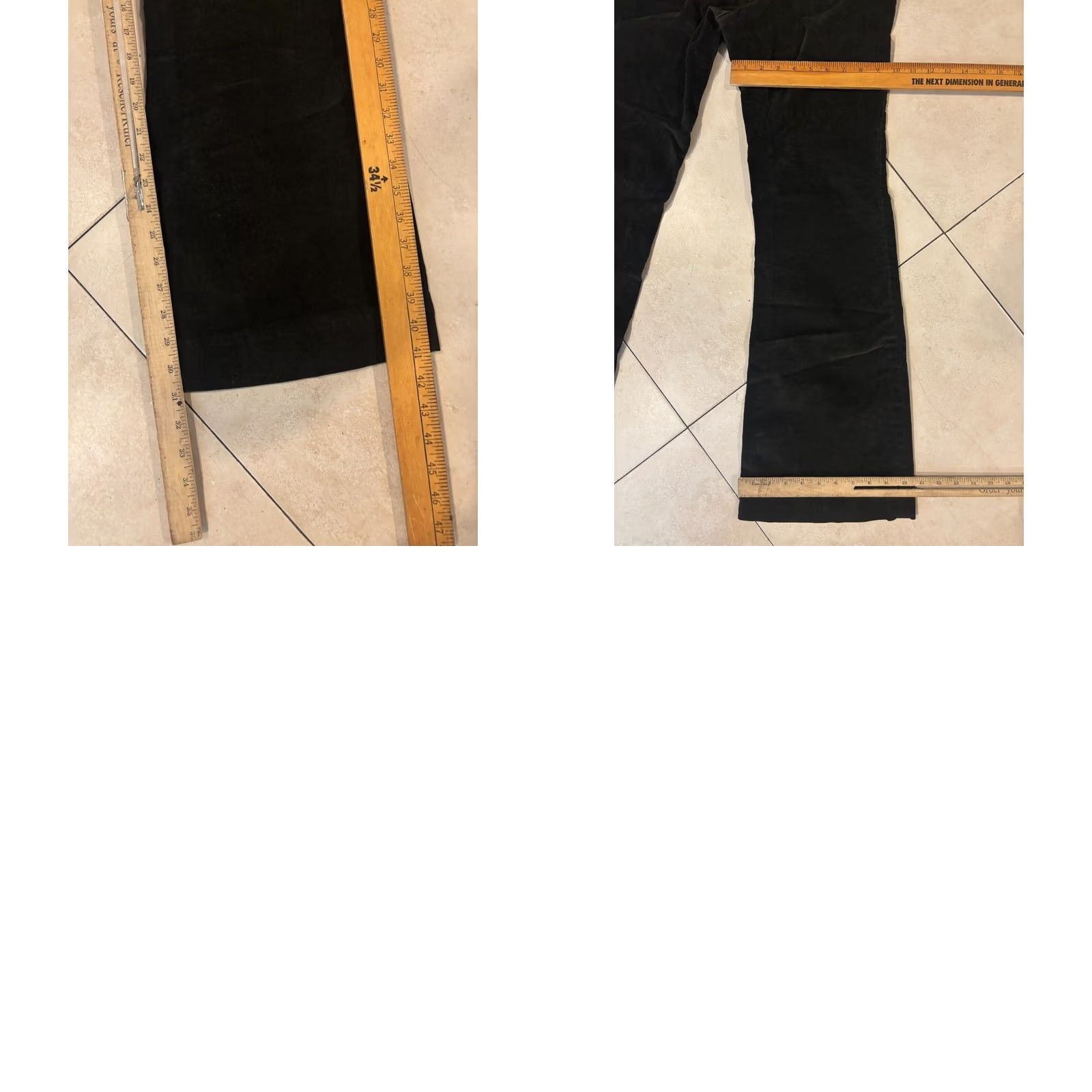 Vintage Pilcro and The Letterpress Womens Corduroy Flare Pants Black 30 Regular Inseam 31 Pockets 5074 Size 30" / US 8 / IT 44 - 8 Thumbnail