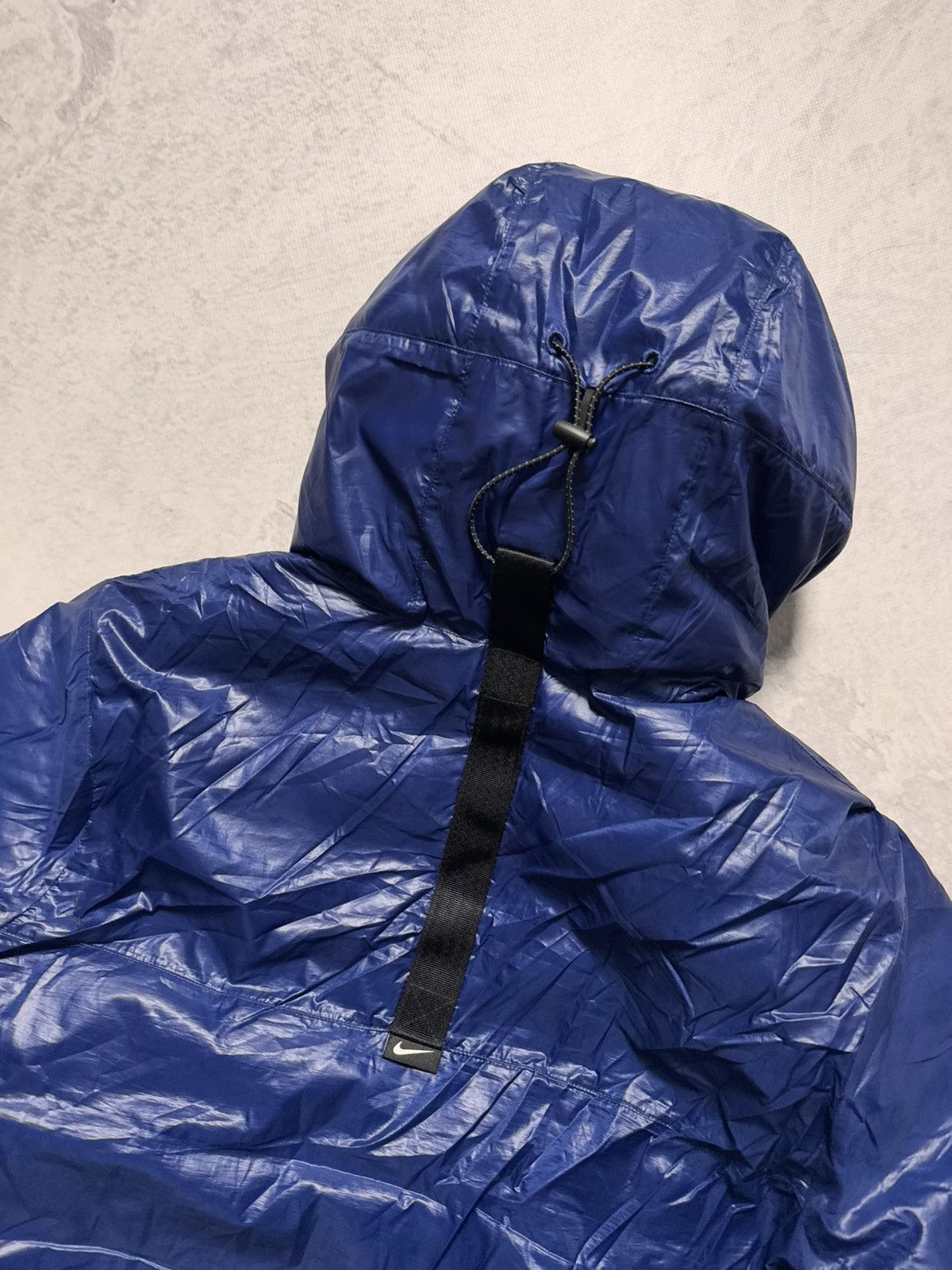 Nike × Vintage 00s Nike Phill Down Hooded Winter Down Jacket Drill Size US L / EU 52-54 / 3 - 9 Thumbnail