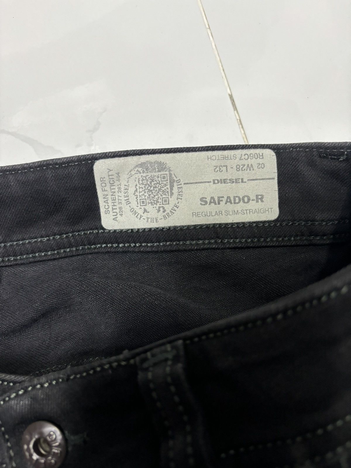 Diesel × Jean DIESEL BLACK DENIM JEANS Size 30" / US 8 / IT 44 - 11 Thumbnail
