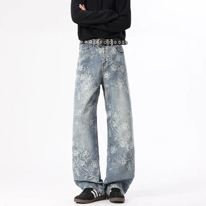 Japanese Brand Jacquard Weave Light Blue Denim Size US 32 / EU 48 - 3 Thumbnail