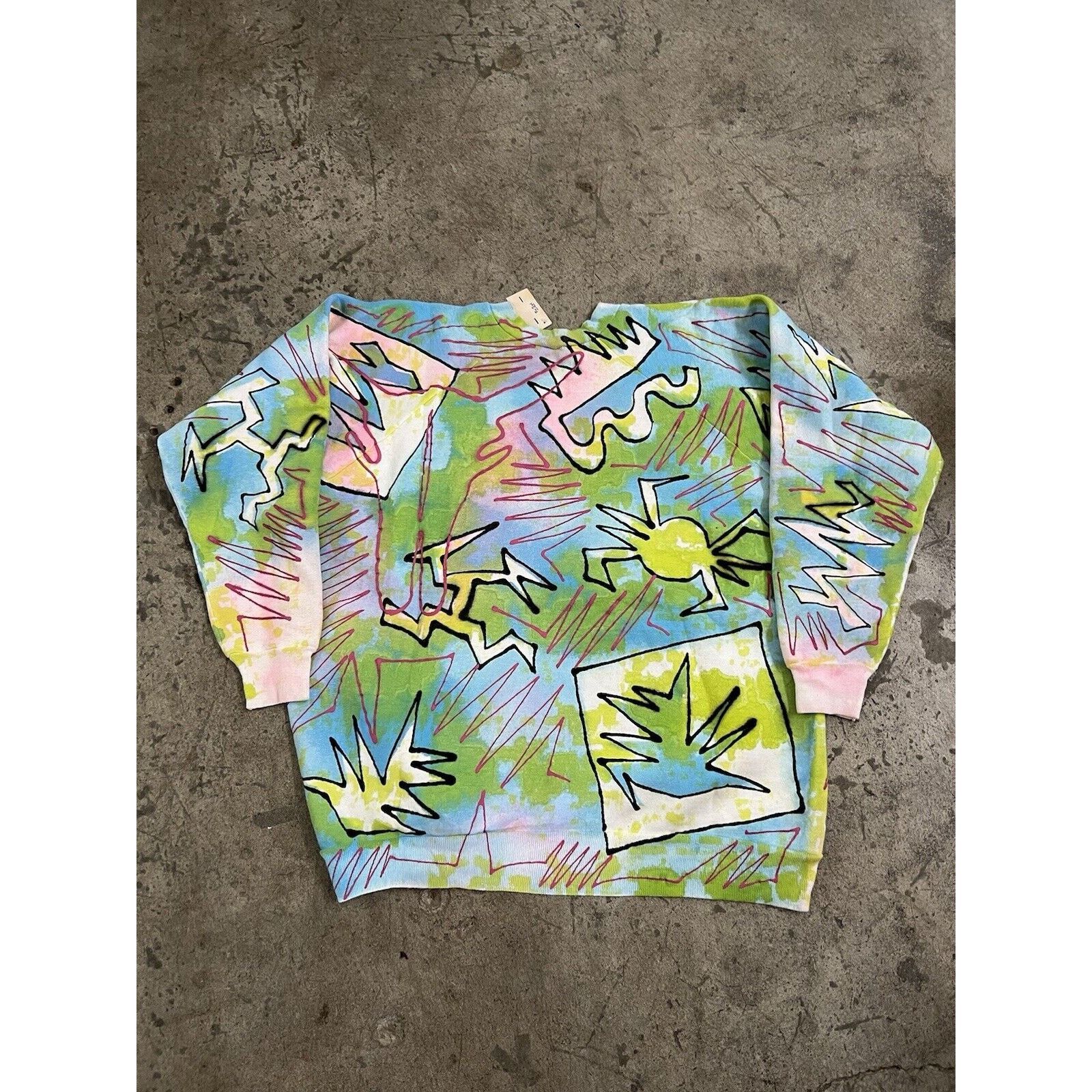 Fred Segal Vintage V.C. Torias For Fred Segal 87 Hand Painted Art sweat Size US XL / EU 56 / 4 - 2 Thumbnail