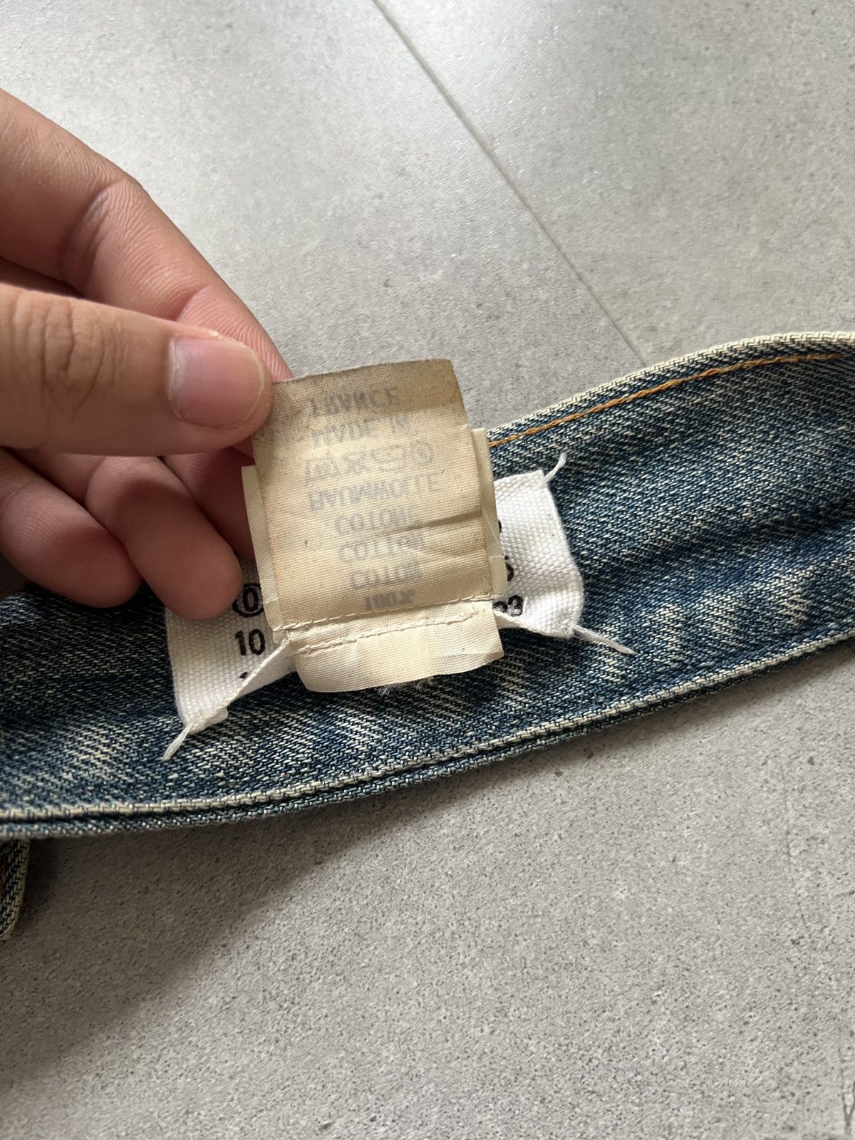 Maison Margiela AW99 Maison Martin Margiela Backstitch Artisanal Denim Belt Size ONE SIZE - 6 Thumbnail