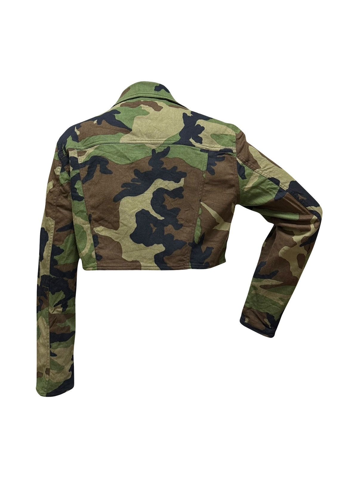 Dior CHRISTIAN DIOR Spring Summer 2001 Camouflage Cropped Jacket Size M / US 6-8 / IT 42-44 - 2 Thumbnail