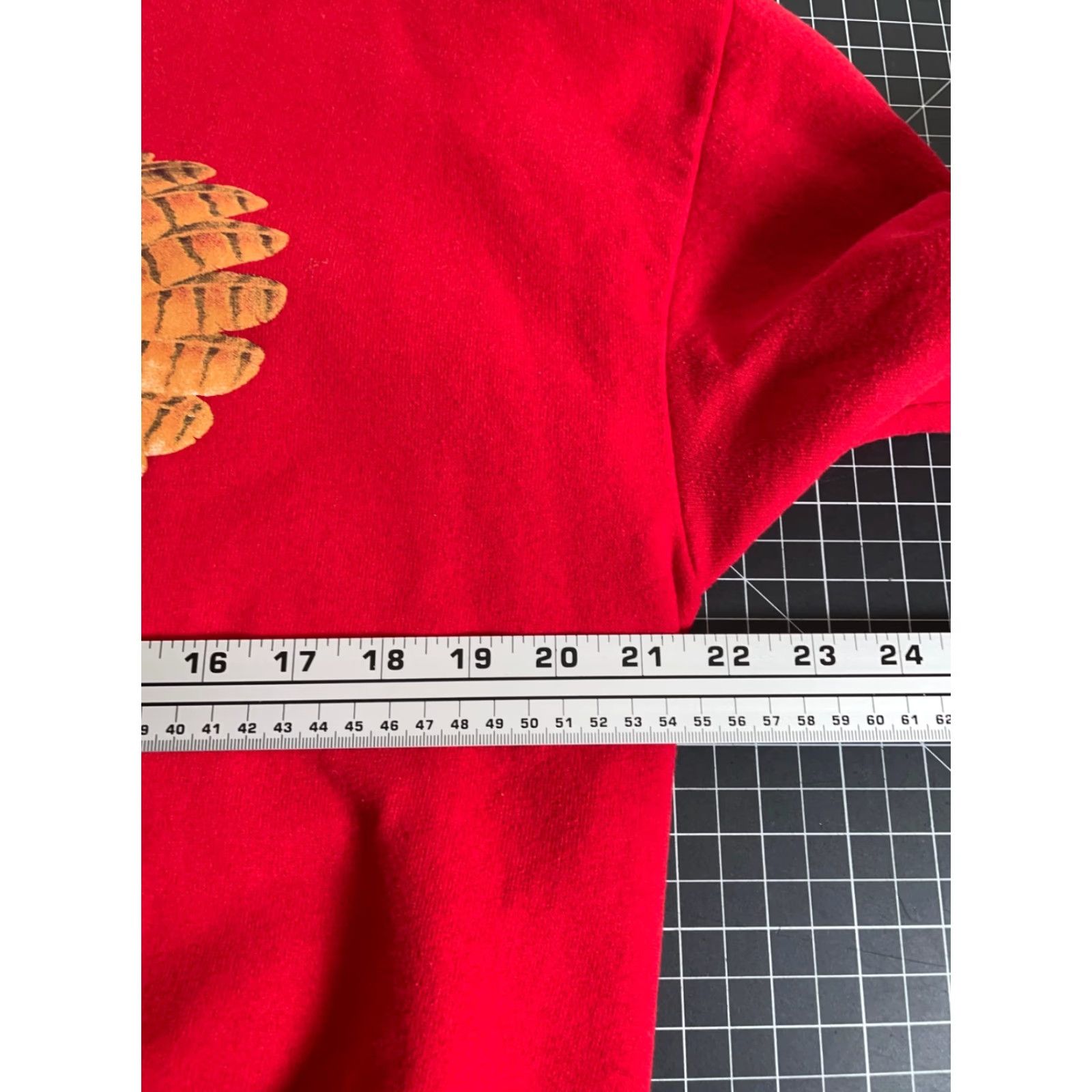 Jerzees VINTAGE Jerzees Owl Print Sweatshirt Adult Large Red 50/50 USA Made Crewneck 90s Mens Size US L / EU 52-54 / 3 - 5 Thumbnail