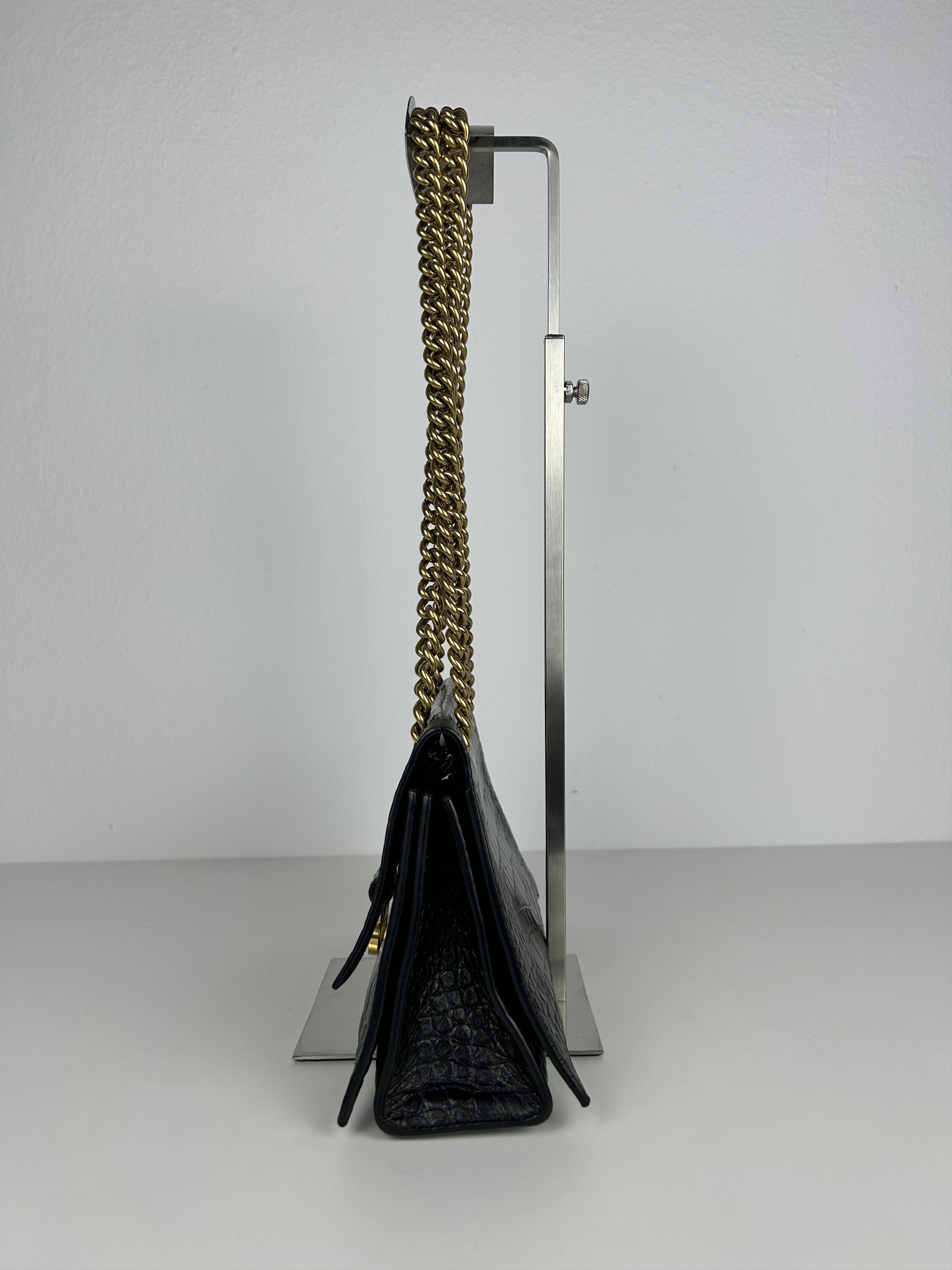 Balenciaga Balenciaga hourglass in black embossed calf leather Size ONE SIZE - 3 Thumbnail
