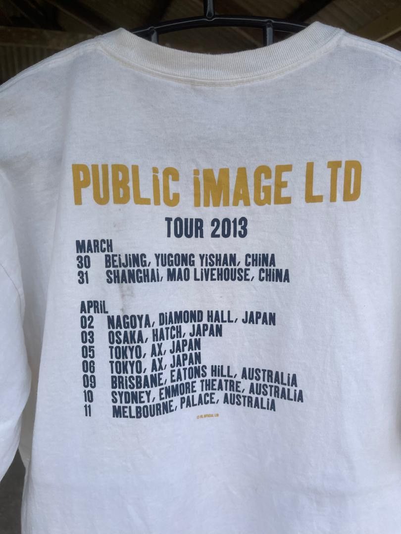 Band Tees Vintage Public Image Limited PiL Tour John Lydon Sex Pistols Size US L / EU 52-54 / 3 - 5 Thumbnail
