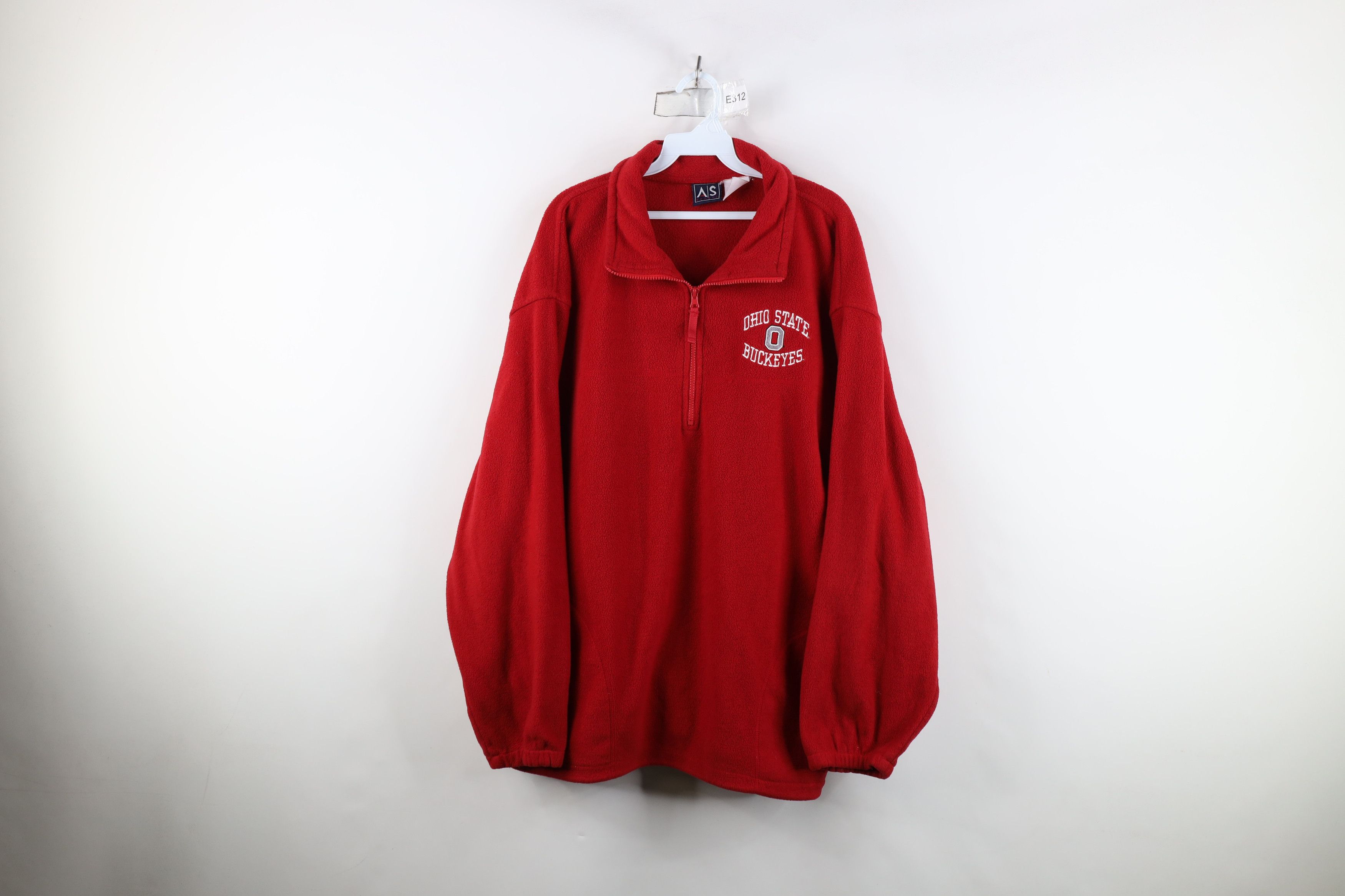 Vintage Vintage 90s Ohio State University Half Zip Fleece Sweater Size US XXL / EU 58 / 5 - 1 Thumbnail