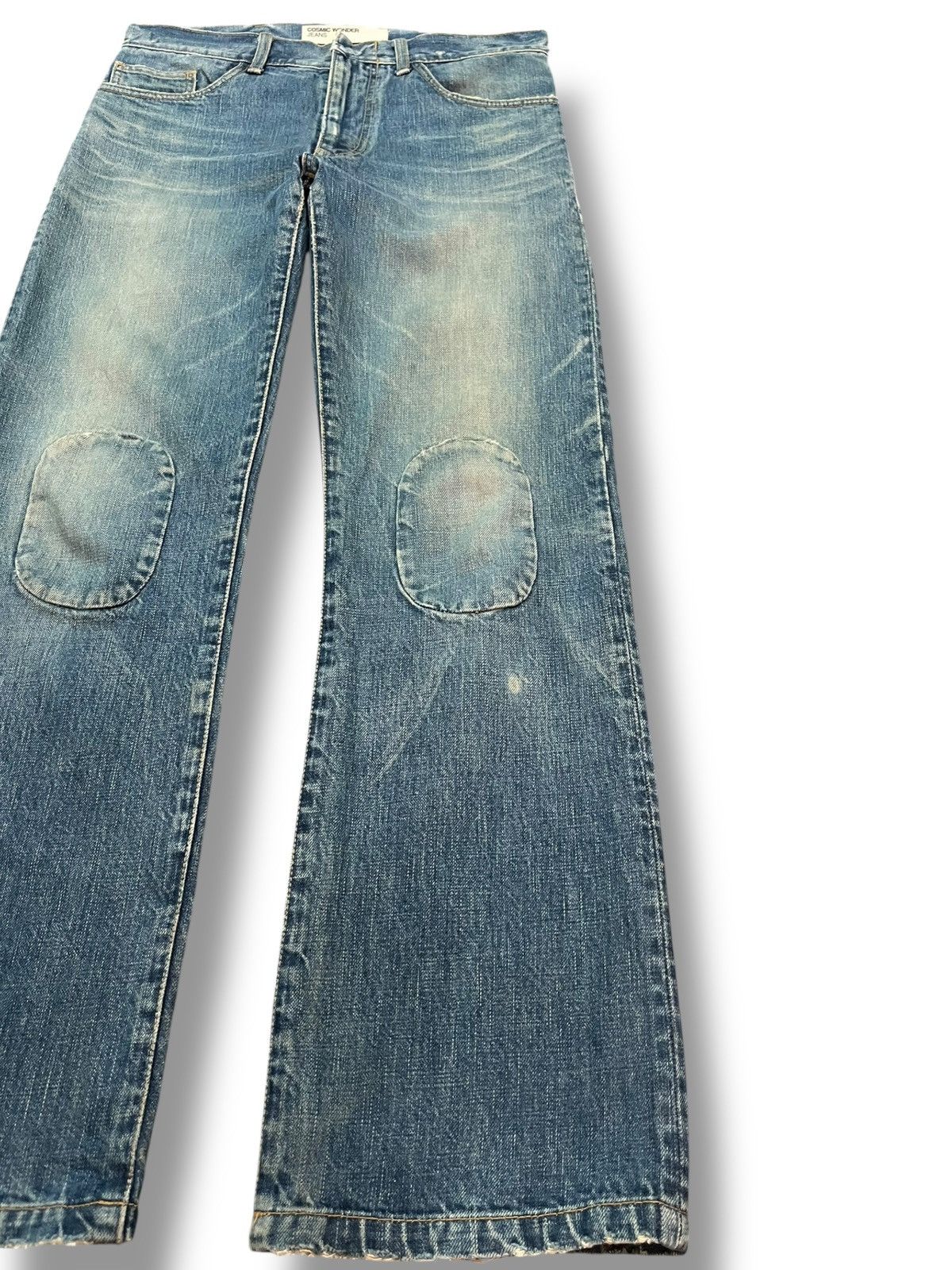 Cosmic Wonder Vintage Cosmic Wonder Flare Patches Madonna Style Denim Size US 31 - 4 Thumbnail