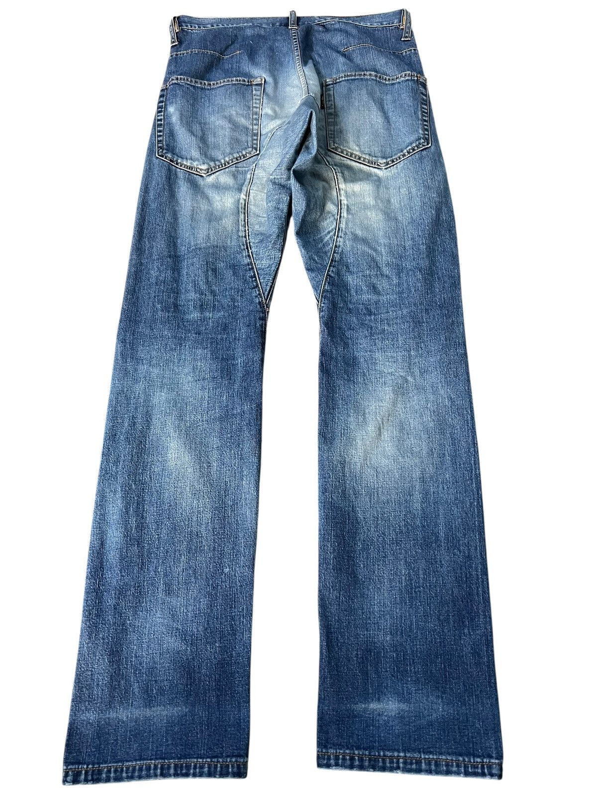 CABANE de ZUCCa Vintage Cabane De Zucca Patchwork Selvedge Mud Wash Jean Size US 30 / EU 46 - 2 Thumbnail