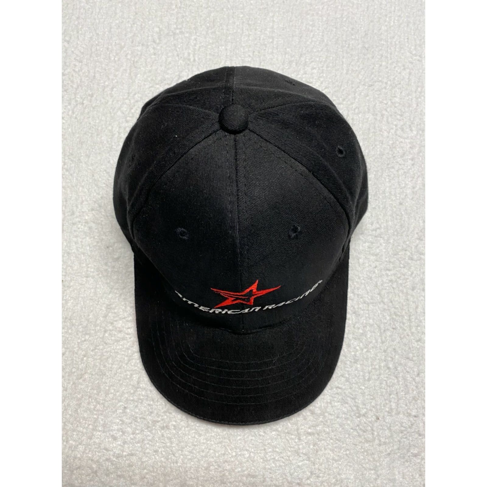Vintage VINTAGE Magic American Racing Baseball Cap Mens One Size Black Cotton Twill Adjustable Outdoor Sports Size ONE SIZE - 7 Thumbnail