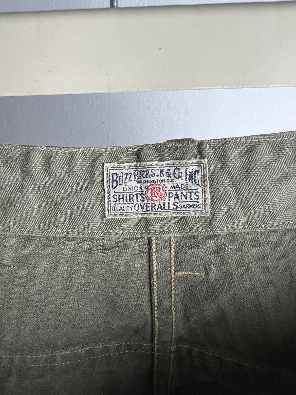 Buzz Rickson's × Toyo Enterprises × Vintage BuzzRicksons US Marine Corps HBT Shorts Size US 34 / EU 50 - 6 Thumbnail