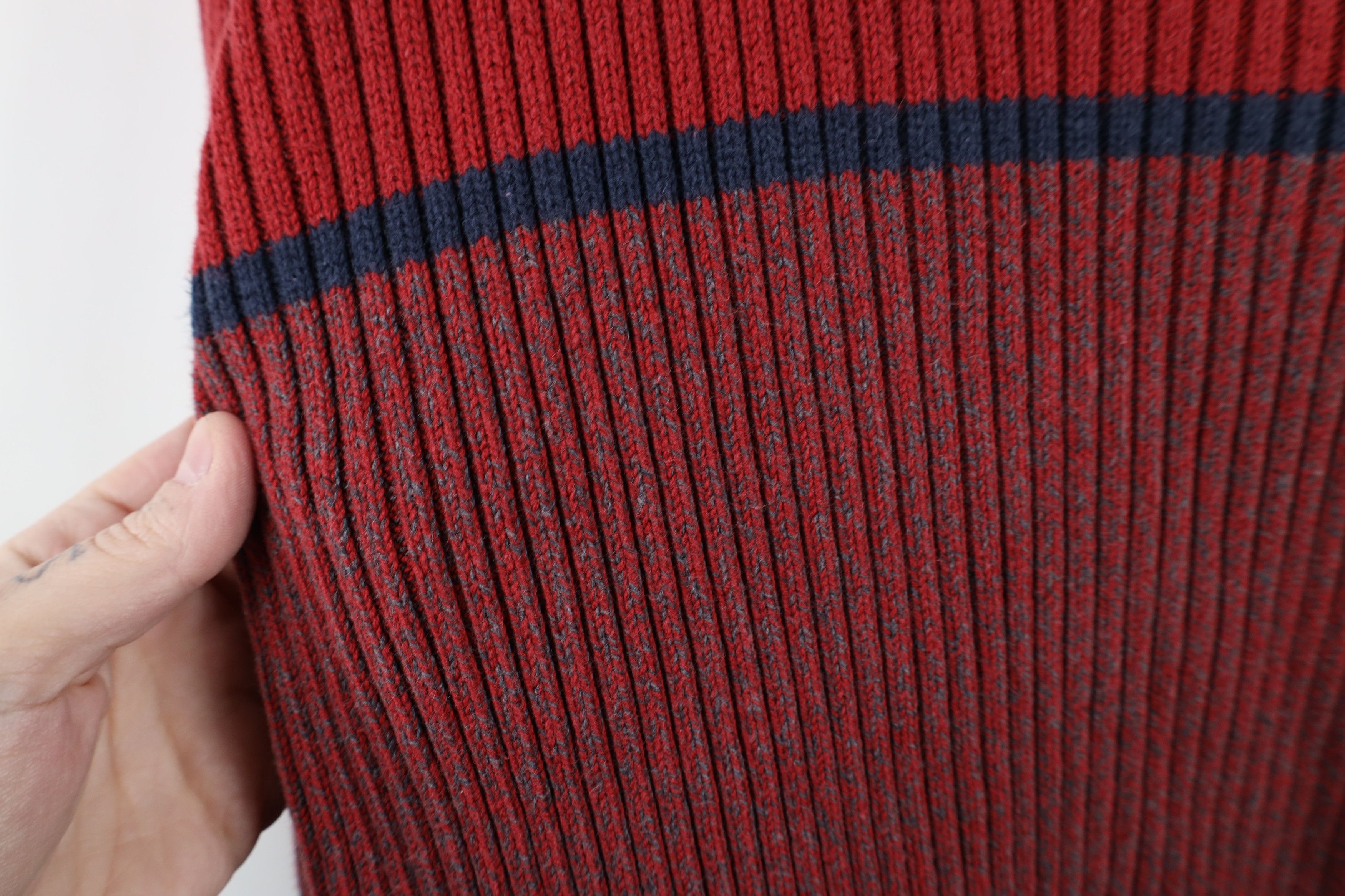 Nautica × Vintage Vintage 90s Nautica Chunky Ribbed Knit Crewneck Sweater Size US L / EU 52-54 / 3 - 4 Thumbnail