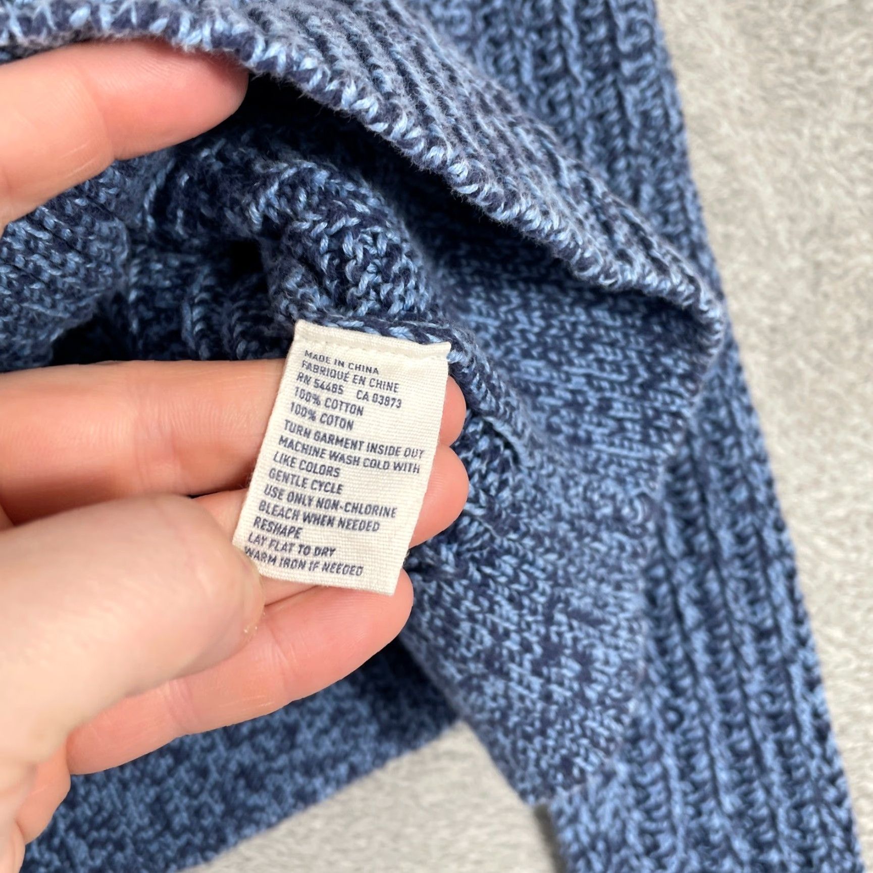 American Eagle Outfitters VINTAGE American Eagle Hoodie Sweater Womens XS Blue Marled Knit Hooded Y2K Bella Swan Size XS / US 0-2 / IT 36-38 - 4 Thumbnail