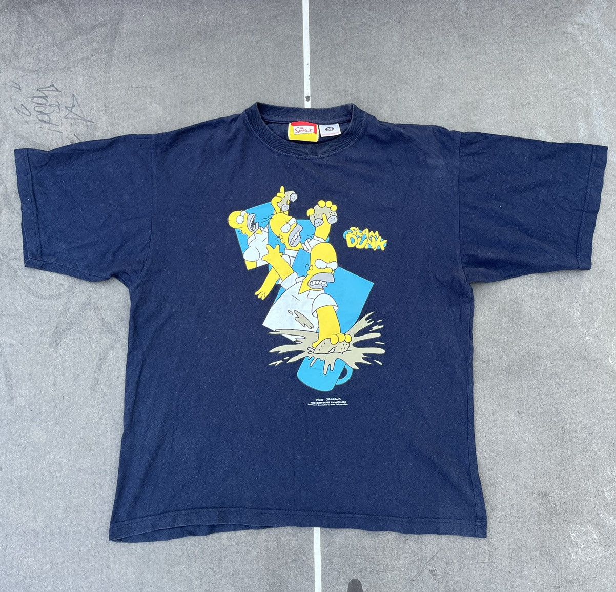 The Simpsons × Vintage The Simpsons Vintage 2000 Slam Dunk T Shirt Size US M / EU 48-50 / 2 - 1 Thumbnail