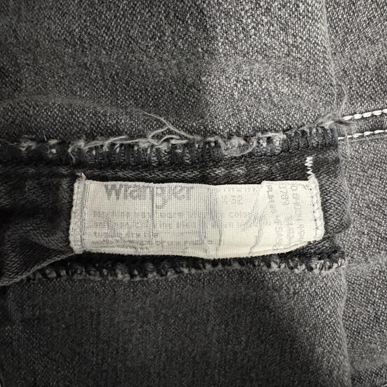 Vintage × Wrangler Crazy Vintage Y2K/2000s Grunge Black Faded Wrangler Workwear Denim Jeans! Size US 36 / EU 52 - 8 Thumbnail