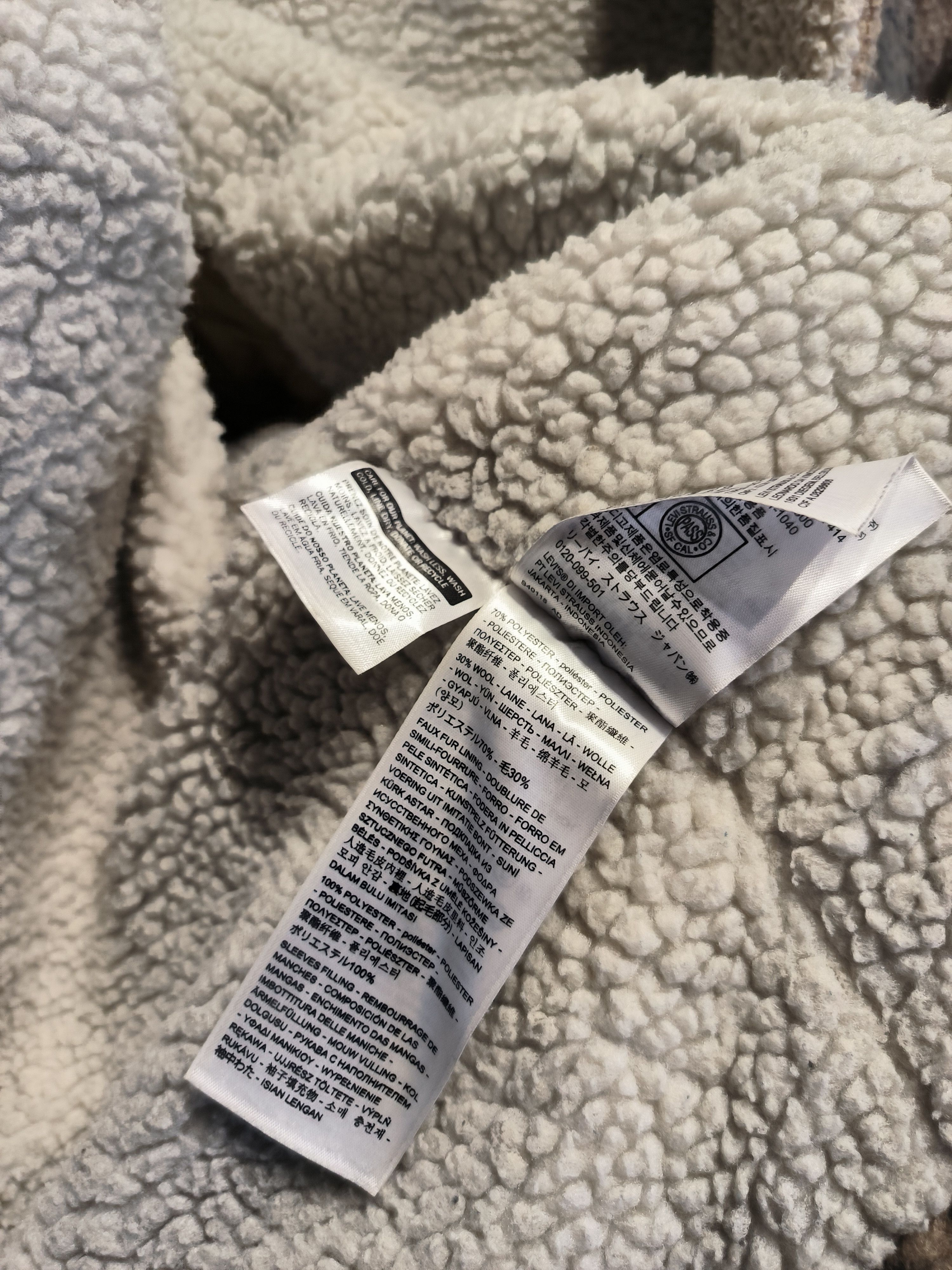 Levi's × Levi's Vintage Clothing × Vintage Levi's Vintage Trucker Jacket Wool Sherpa Striped Quality Size US S / EU 44-46 / 1 - 7 Thumbnail