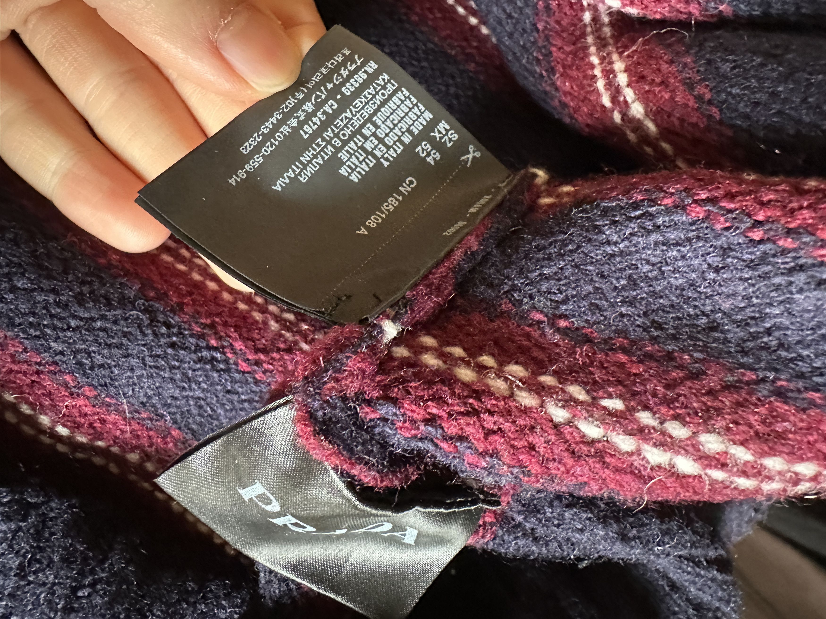 Prada Prada Striped Wool Sweater Size US XL / EU 56 / 4 - 4 Thumbnail