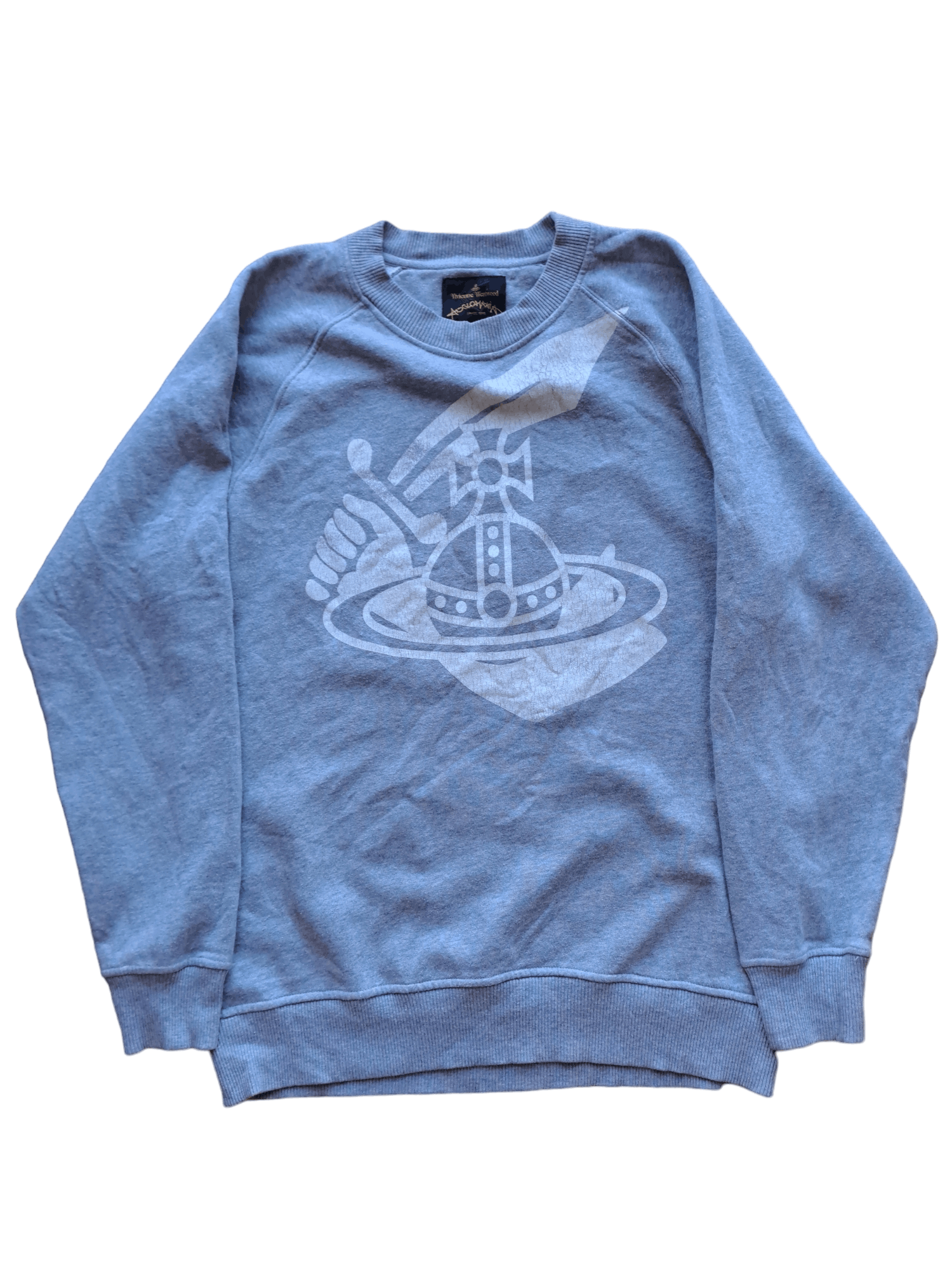 image of Archival Clothing Gray Vivienne Westwood Anglomania Sweatshirt in Grey, Men's (Size Medium)