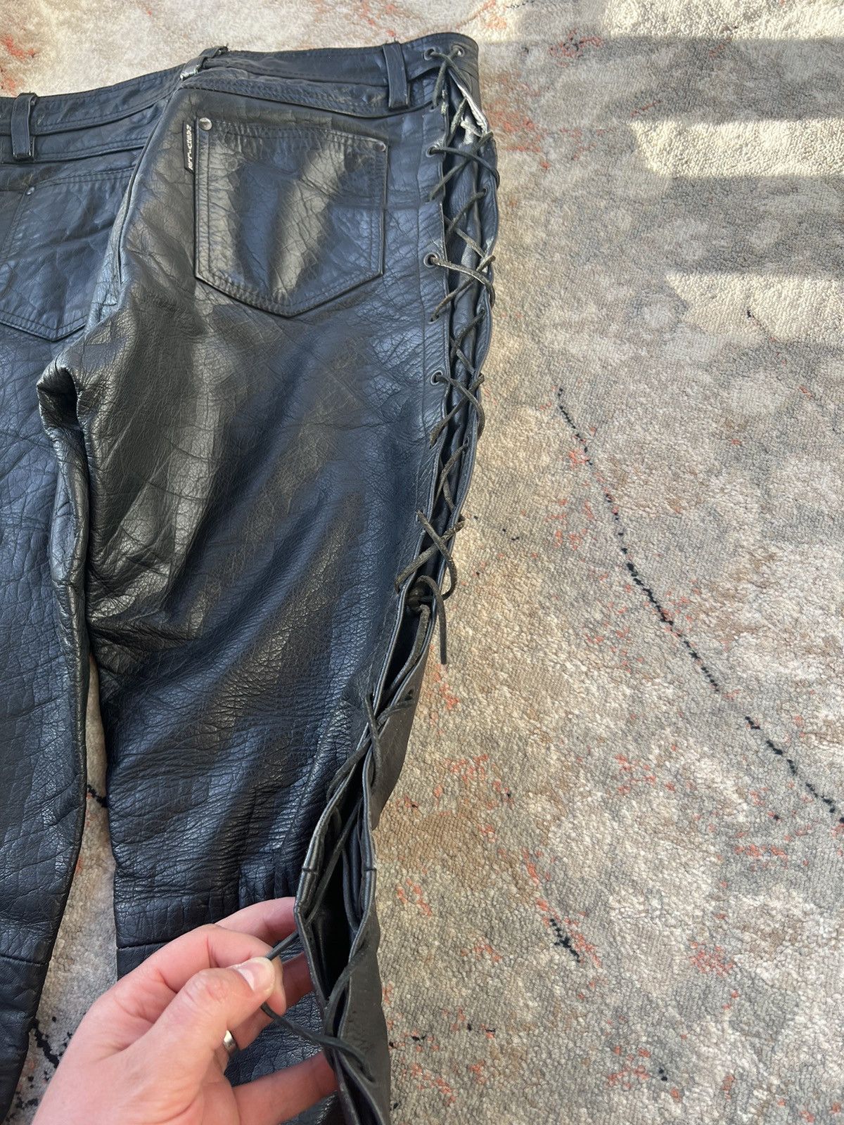 Leather Vintage Nashville Leather Moto Pants Size US 36 / EU 52 - 11 Thumbnail