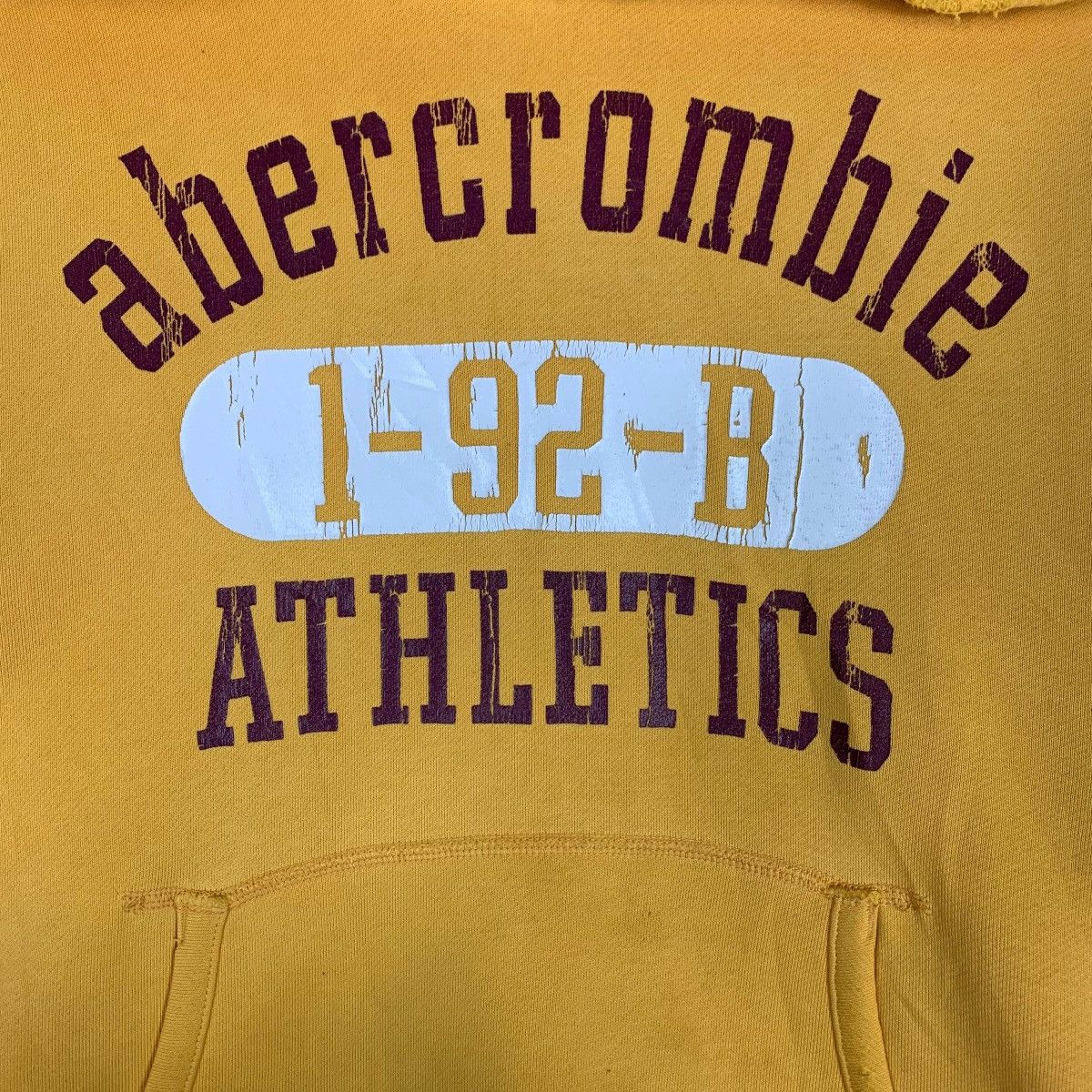Abercrombie & Fitch Abercrombie Big Logo Yellow Pullover Hoodies #0724-C33 Size US L / EU 52-54 / 3 - 8 Thumbnail