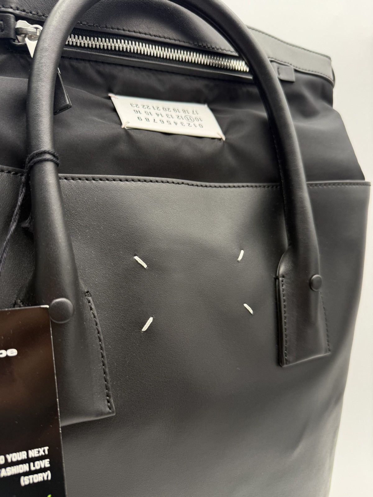 Maison Margiela Maison Margiela Leather Tote Backpack Black Line 11 Bag Size ONE SIZE - 3 Thumbnail