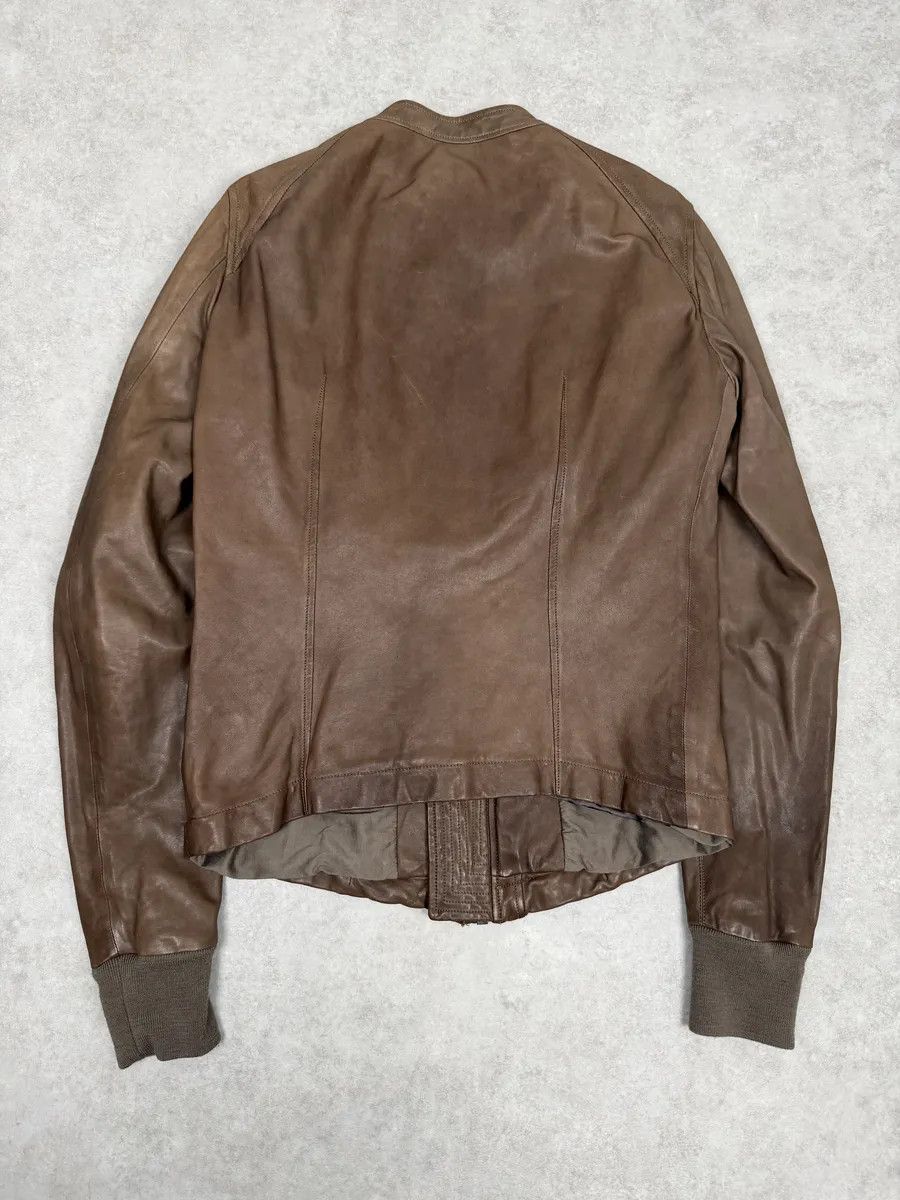Rick Owens Rick Owens Camel Brown Avant-Garde Lamb Leather Jacket Size US S / EU 44-46 / 1 - 2 Thumbnail