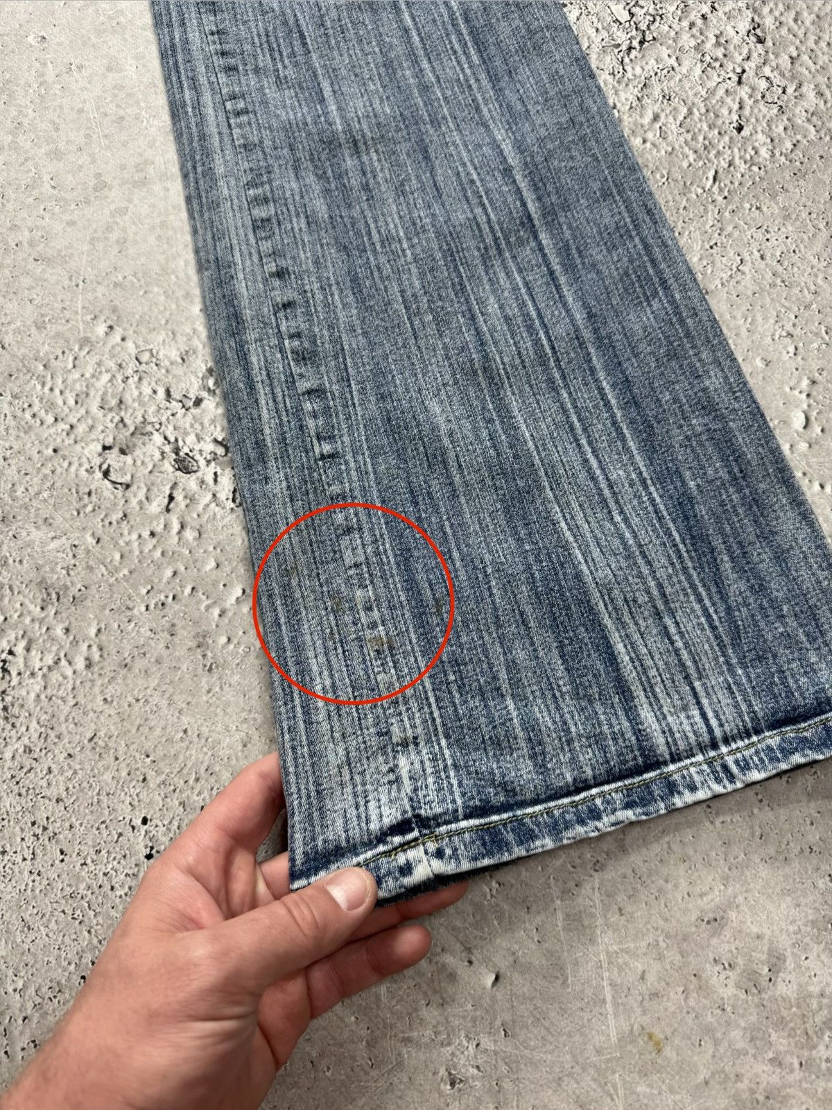 Other Vintage Flared Denim Jeans Women Bootcut Blue Y2K Low Rise Size 28" / US 6 / IT 42 - 4 Thumbnail