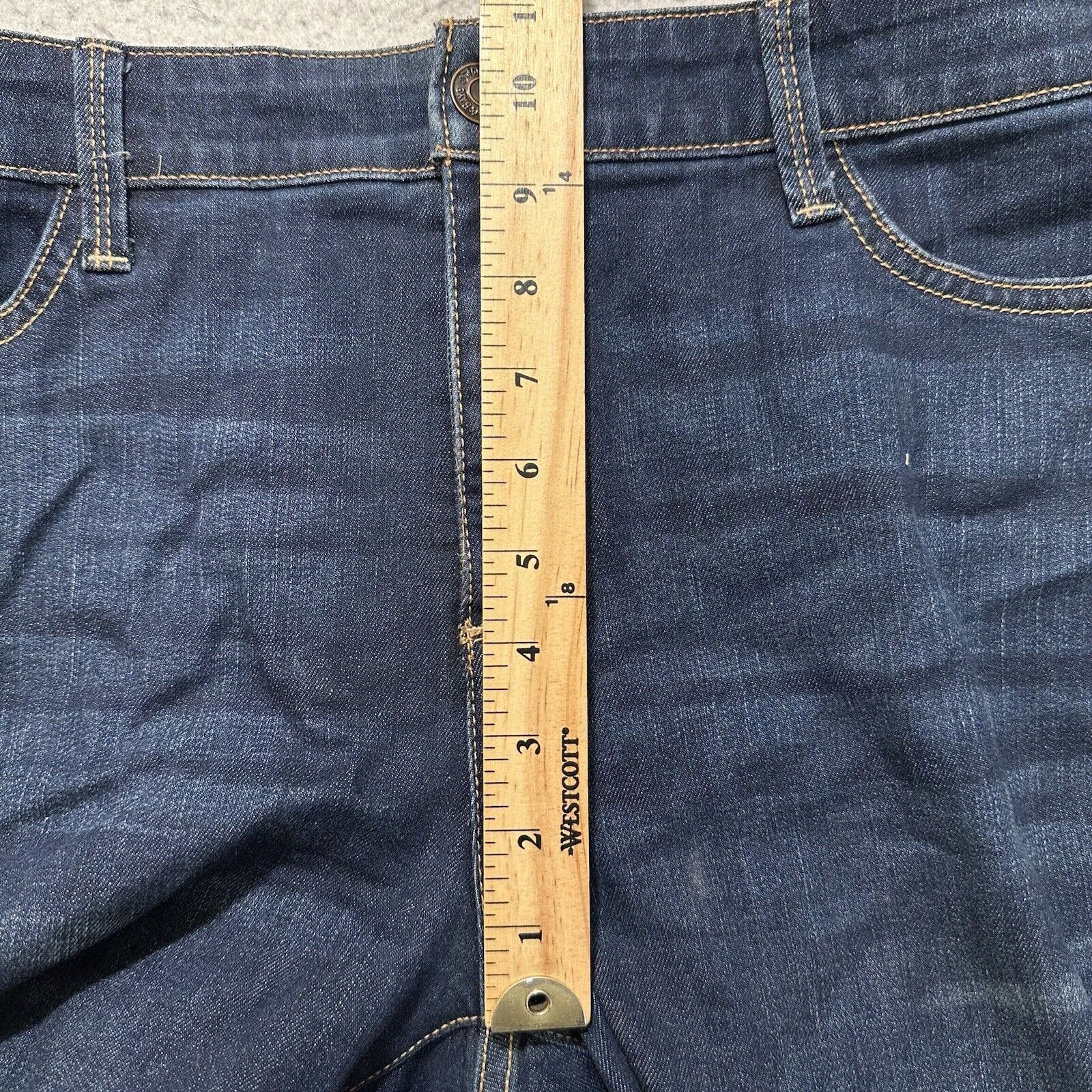 St. Johns Bay St. John's Bay 14 Skinny Leg High Rise Jeans Navy Blue Size 36" / US 14 / IT 50 - 14 Thumbnail