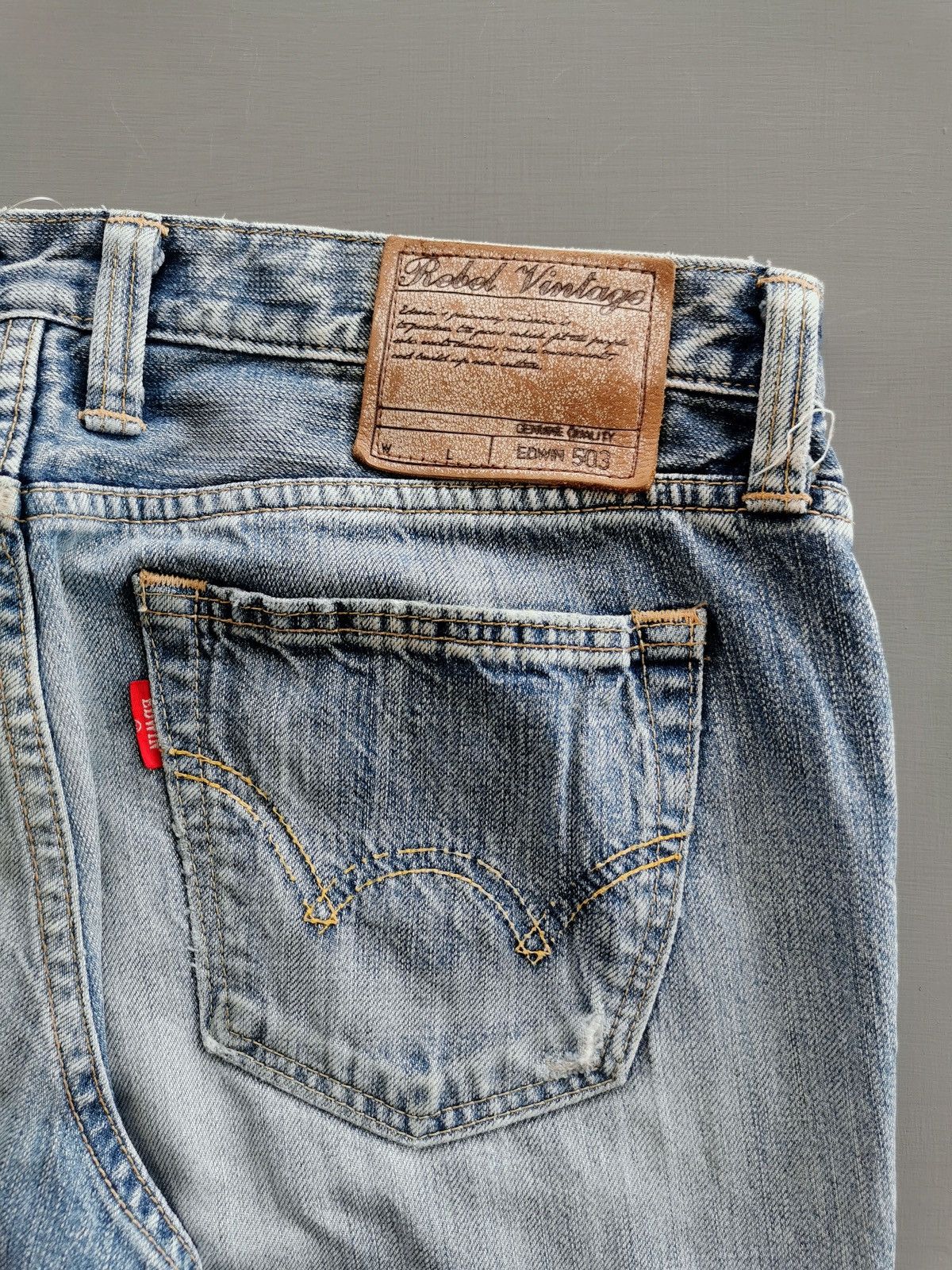 Edwin Vintage Edwin 503 Distressed Women Jeans Size 32" / US 10 / IT 46 - 8 Thumbnail