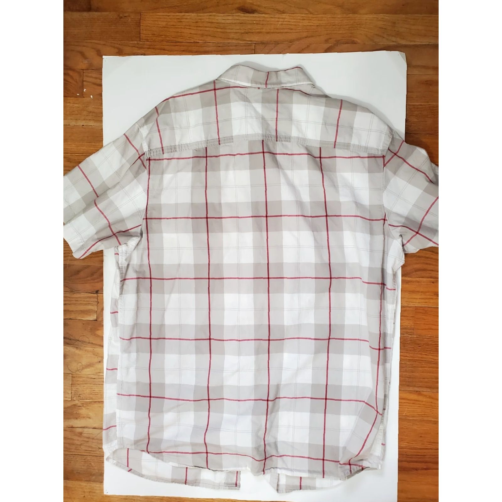 Vintage Columbia Shirt Men's XL Plaid Button-Up Short Sleeve Cotton Pocketed Regular Fit Green Outdoors 90s? Size US XL / EU 56 / 4 - 8 Thumbnail