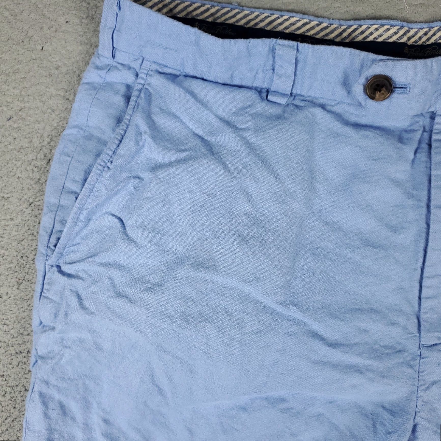 Brooks Brothers VINTAGE Brooks Brothers Men's Chino Shorts Size 40 Blue Flat Front Casual Summer Size US 40 / EU 56 - 2 Thumbnail