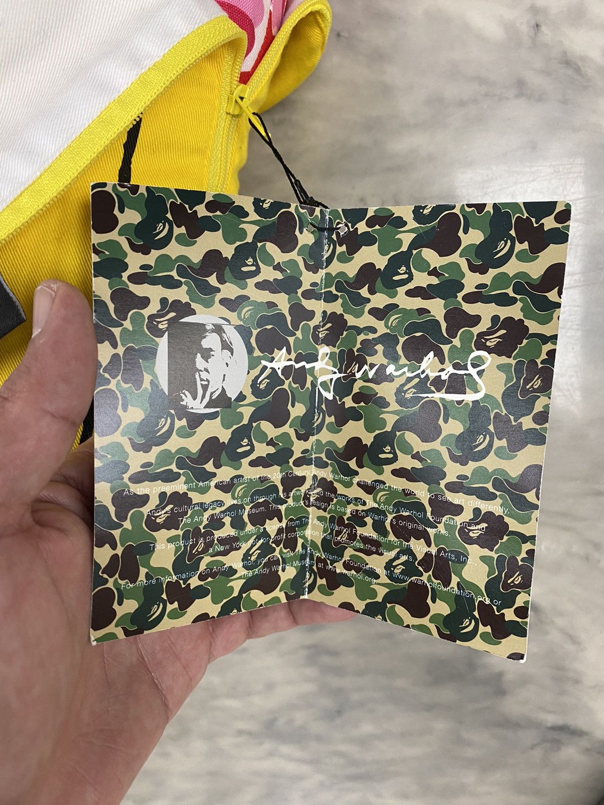 Andy Warhol Very Rare Bape Andy Warhol Pink ABC Camo banana Size ONE SIZE - 3 Thumbnail