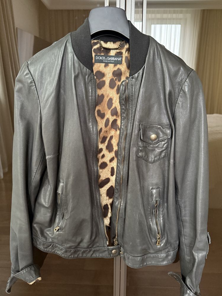 Dolce & Gabbana Dolce Gabbana Leather Jacket Size S / US 4 / IT 40 - 1 Thumbnail